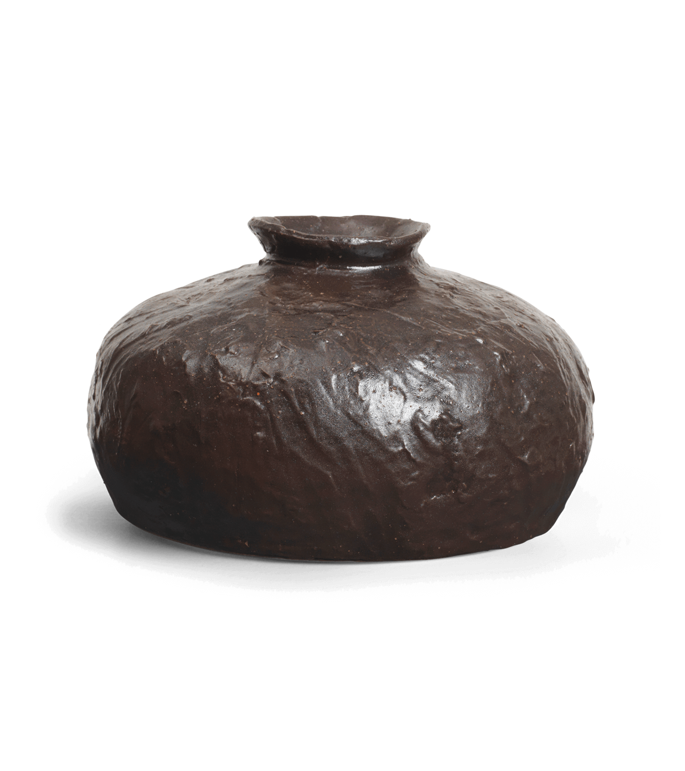 DORO FAT dark brown vase