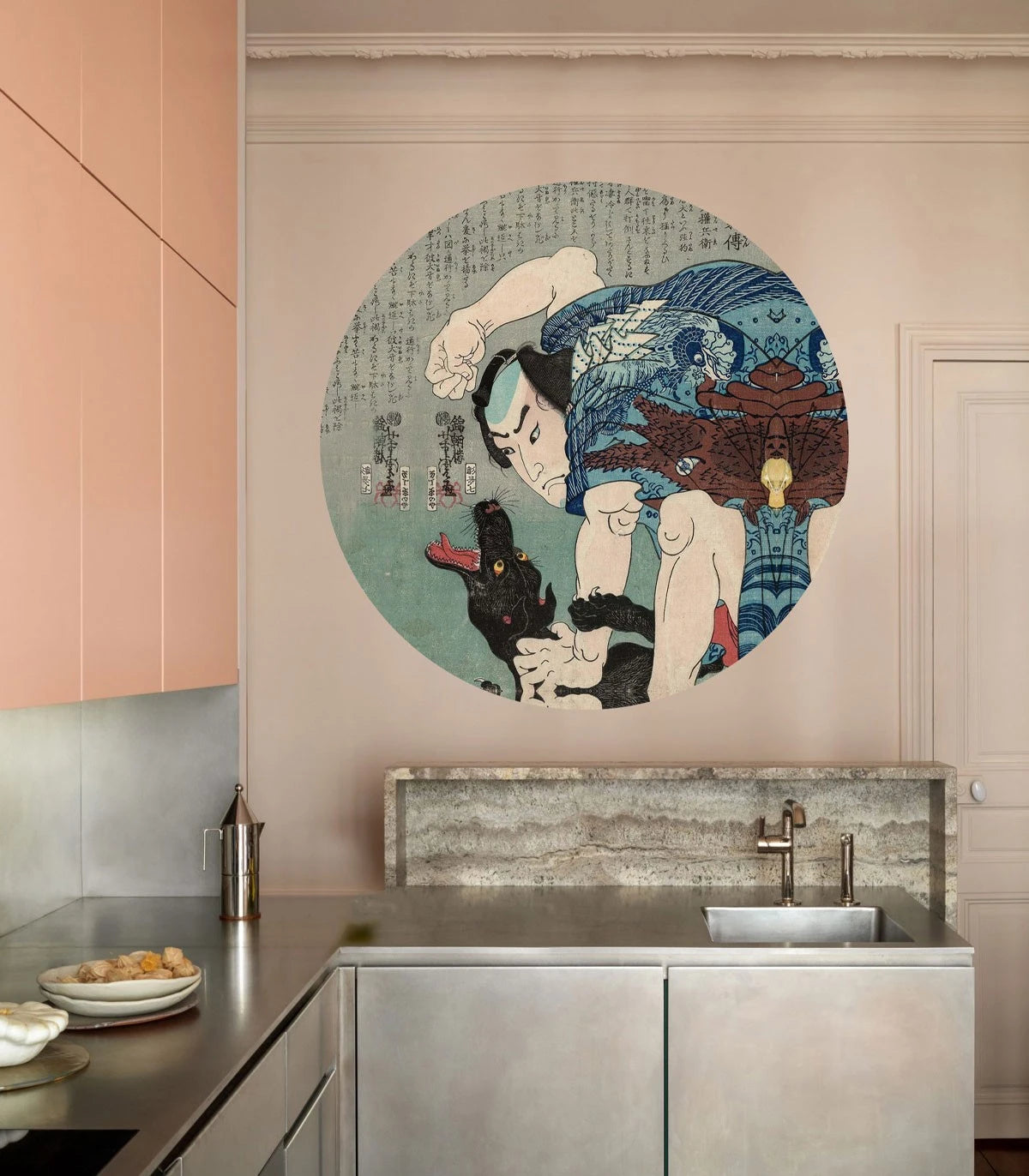Wall Lamp DOTS LIGHTING - SAMURAI ENCOUNTER gray-blue