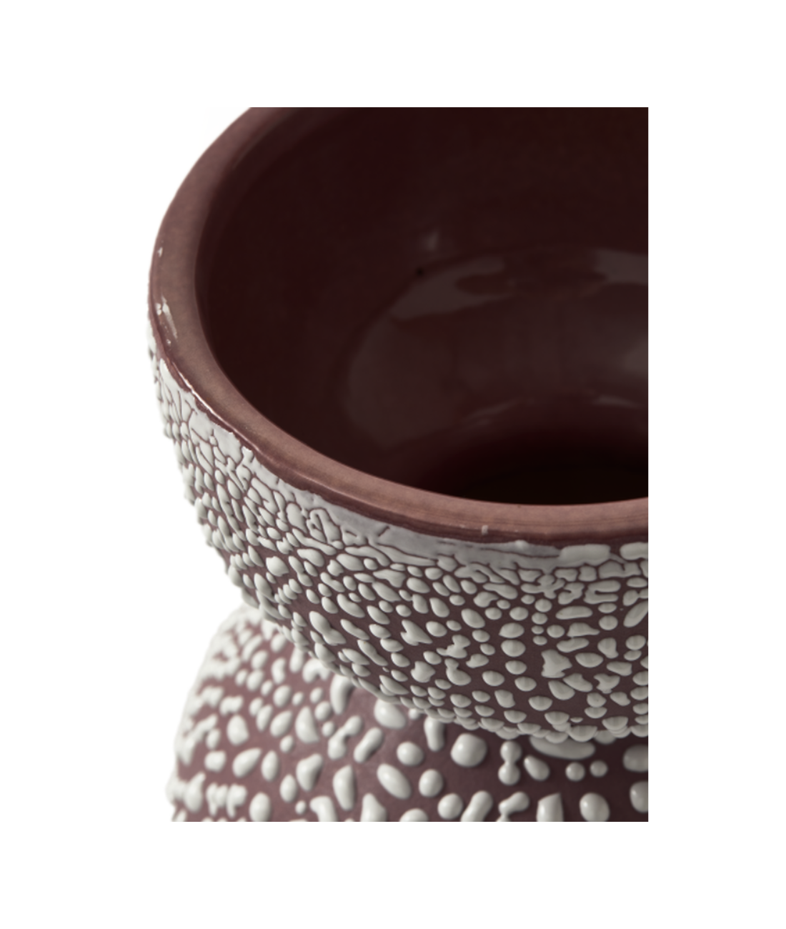 BOOLB DOTS Vase braun