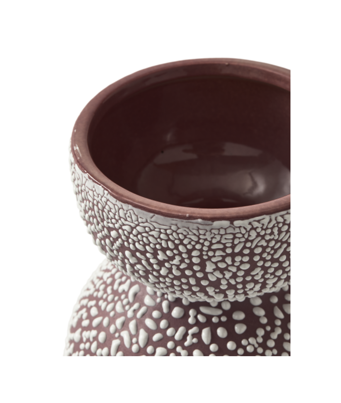 BOOLB DOTS Vase braun