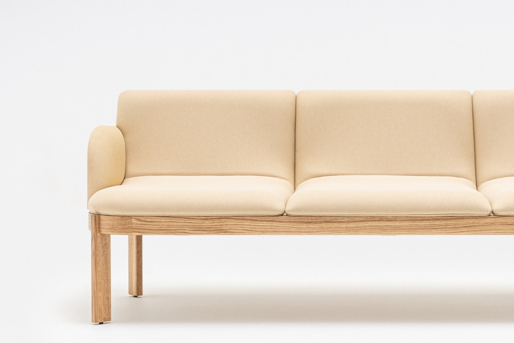 Gepolsterte Sofa Rampe Holzbasis