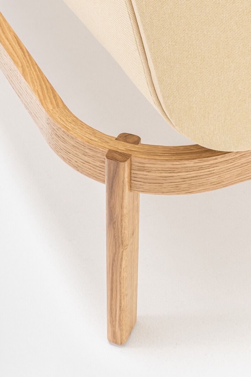 Gepolsterte Sofa Rampe Holzbasis