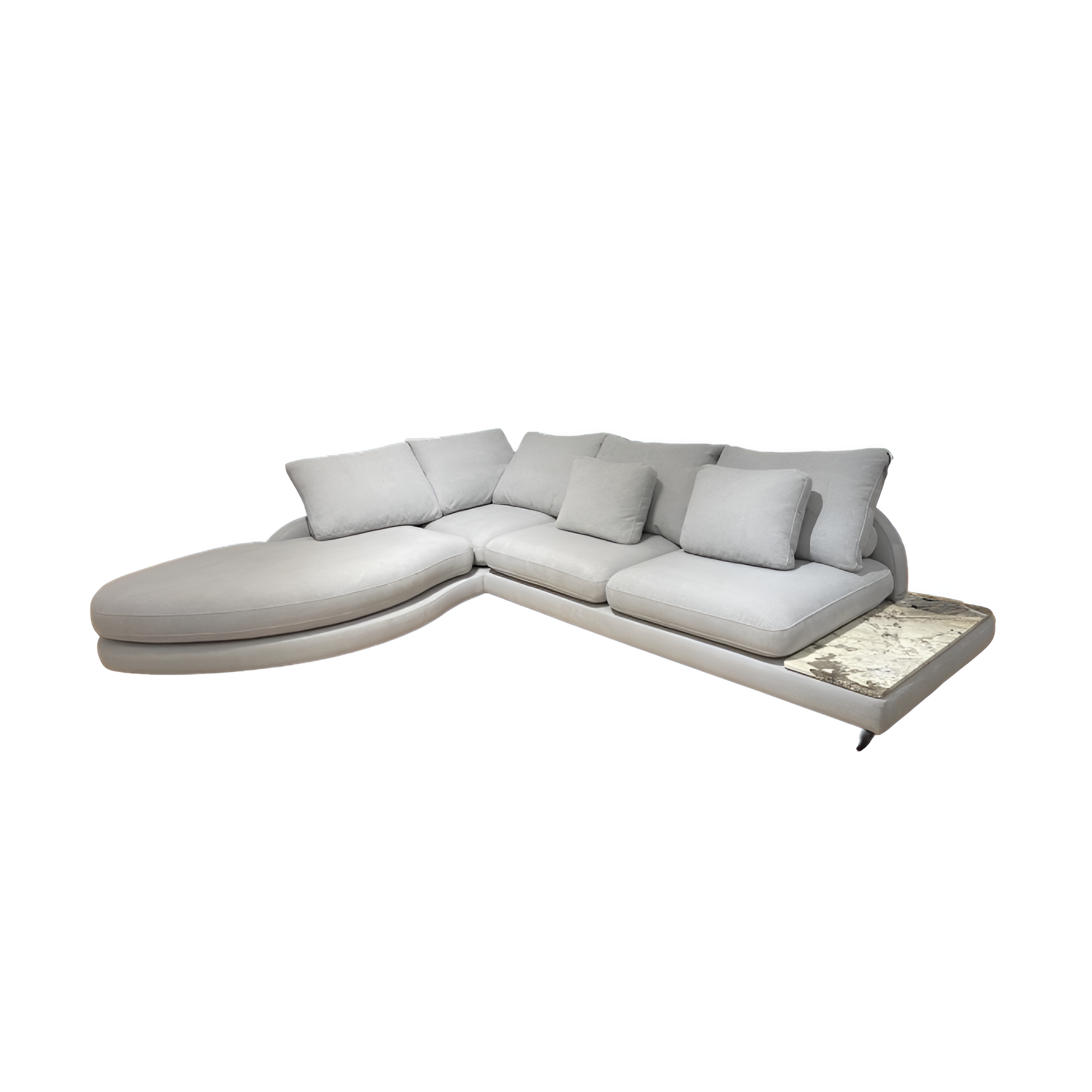 DUMBO Gray Corner Sofa - Display Model