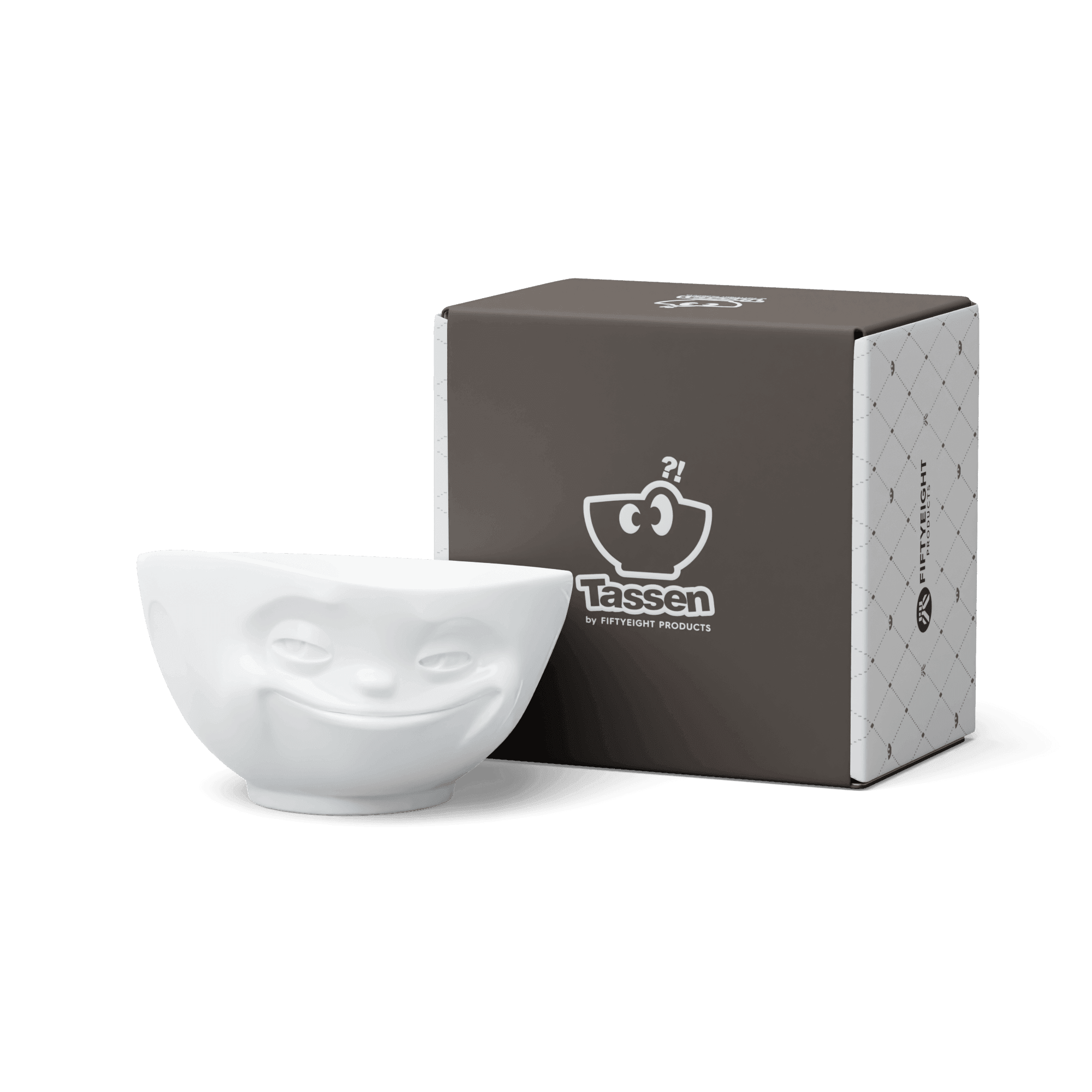 Duża miska GRINNING biały 58products Eye on Design