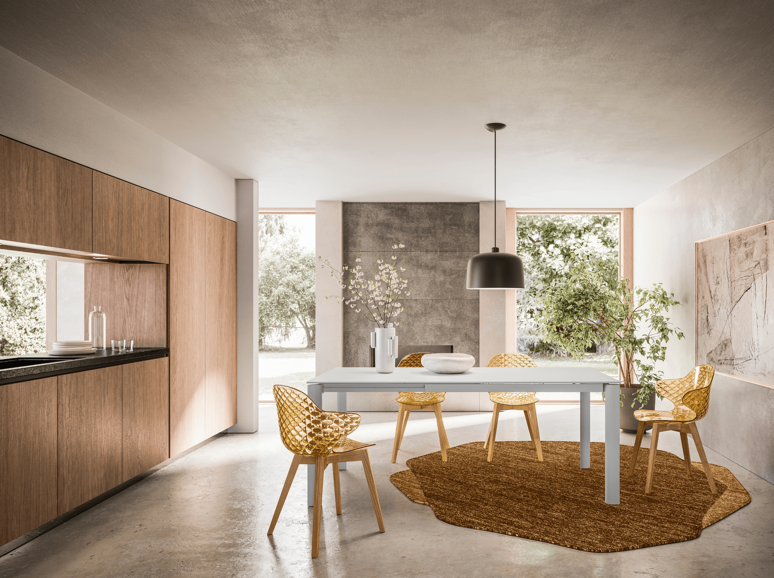 Dywan ROCHE ochra Calligaris Eye on Design