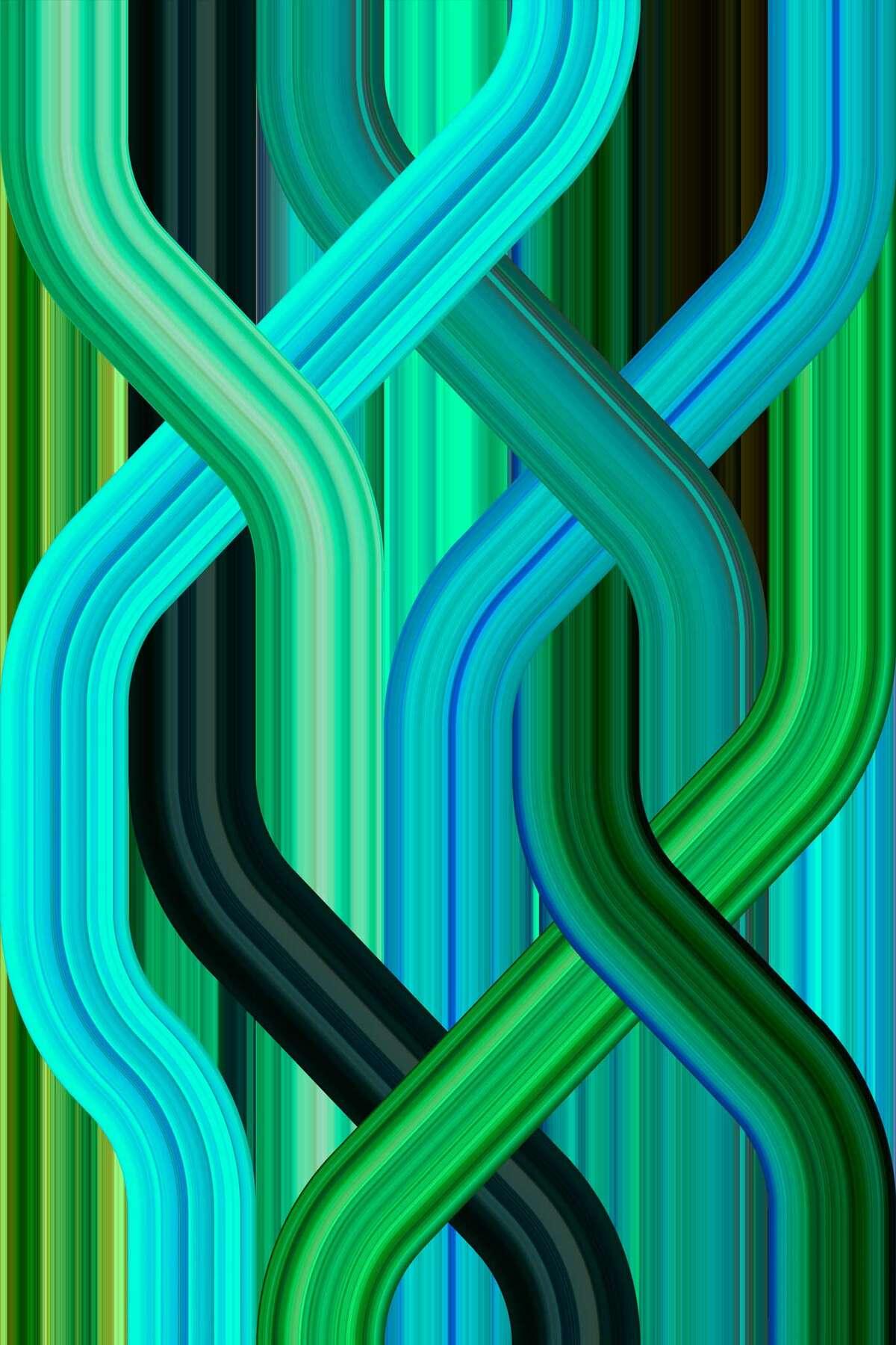Dywan WAVE zielony Qeeboo Eye on Design