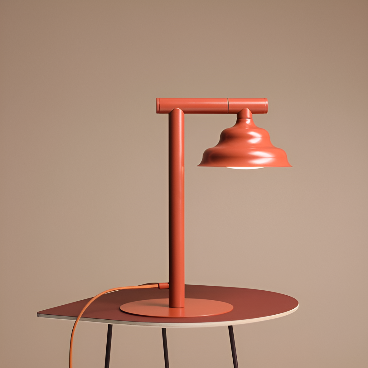 Schreibtischlampe WAVE Ziegel