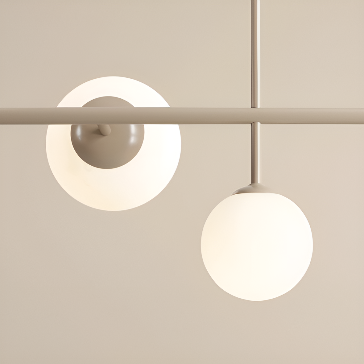 Hanging lamp Dione Hexa Beige