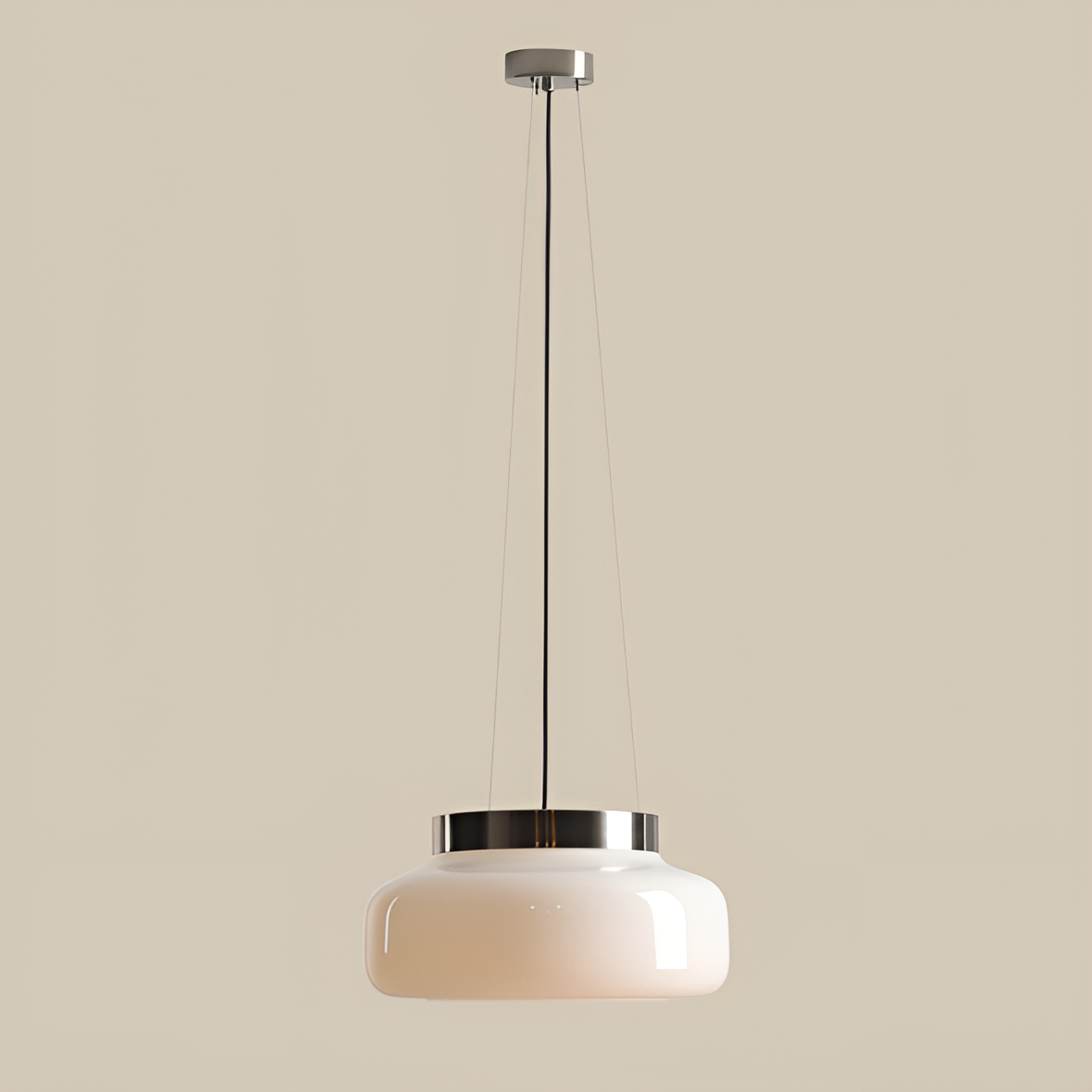 Cream bonbon hanging lamp
