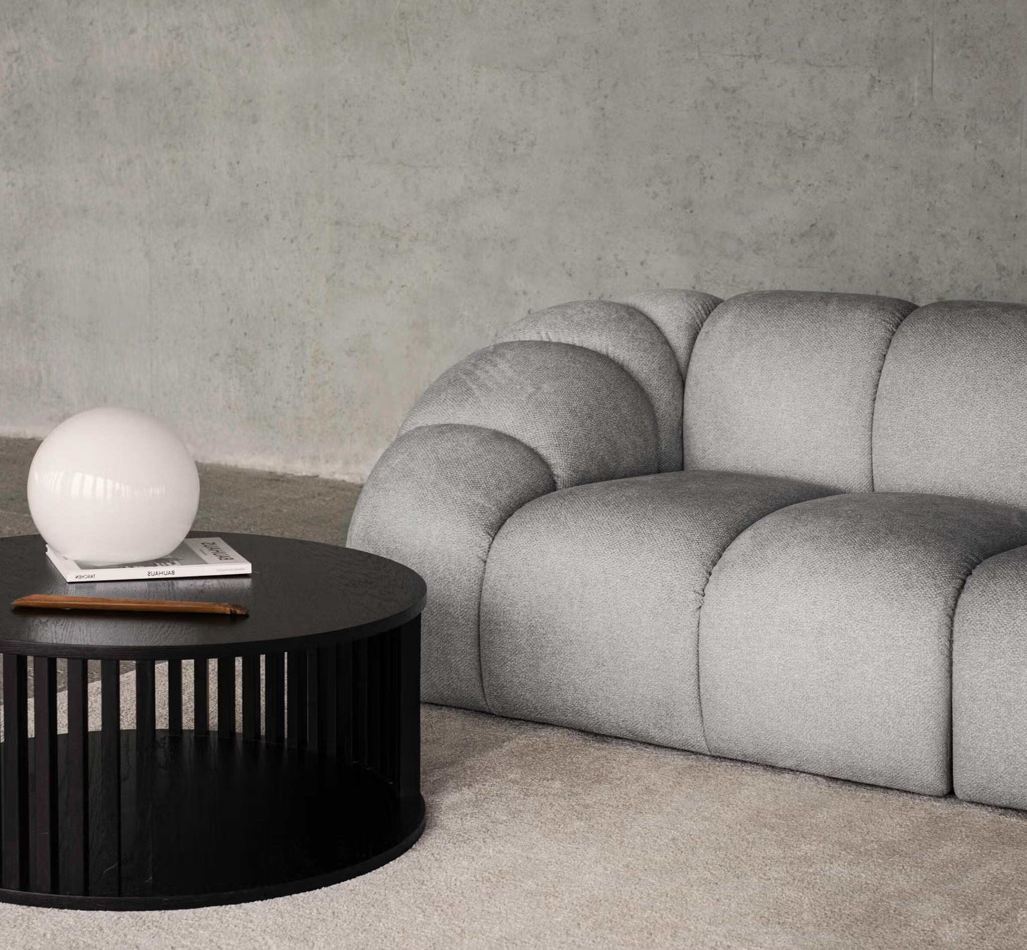 Sofa für 4 Personen DIANA dunkelgrüner Chenille