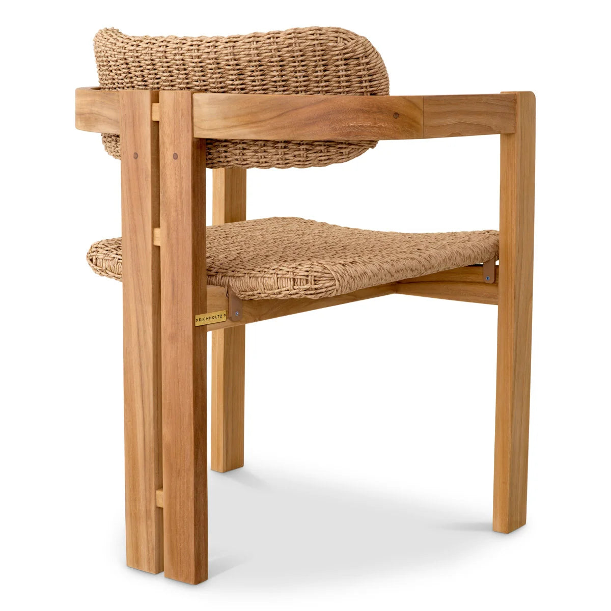 Outdoor chair DONATO teak wood with weaving