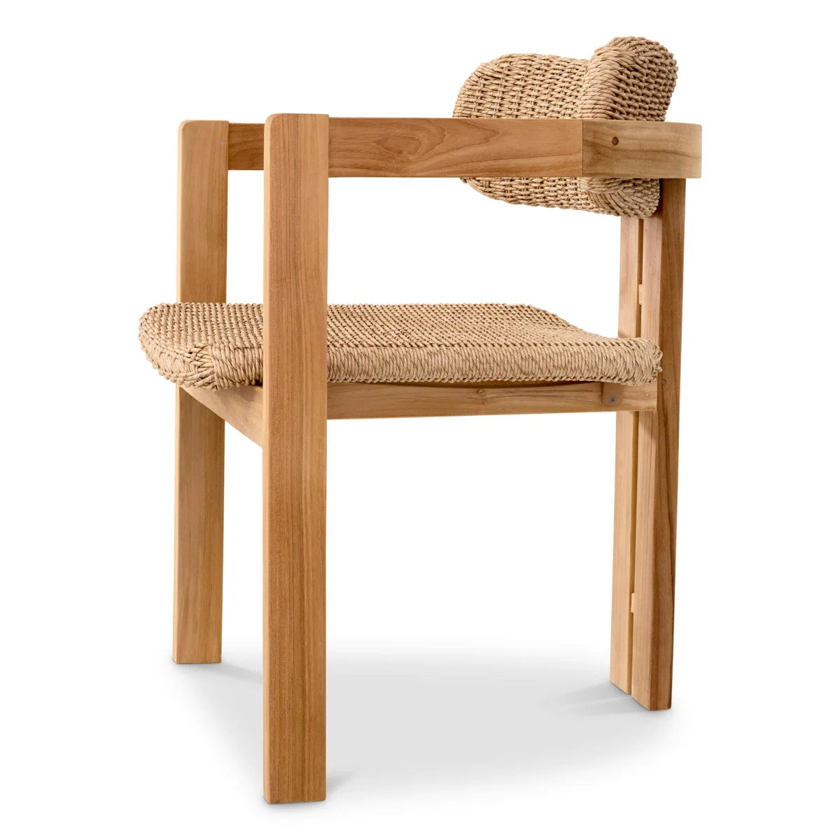 Outdoor chair DONATO teak wood with weaving