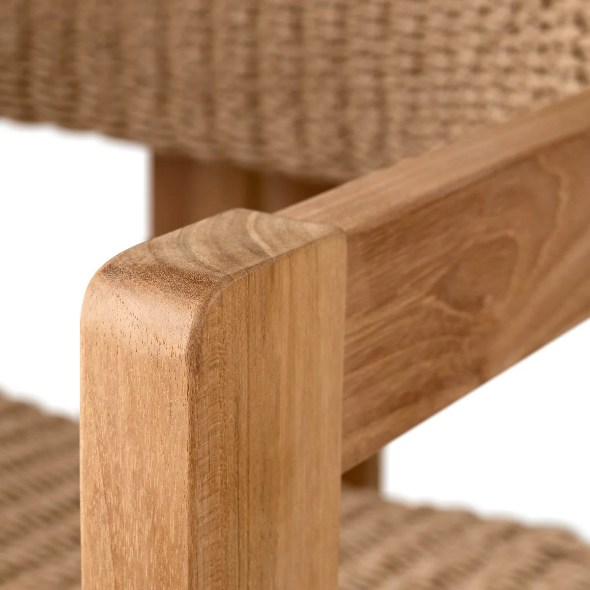 Outdoor chair DONATO teak wood with weaving