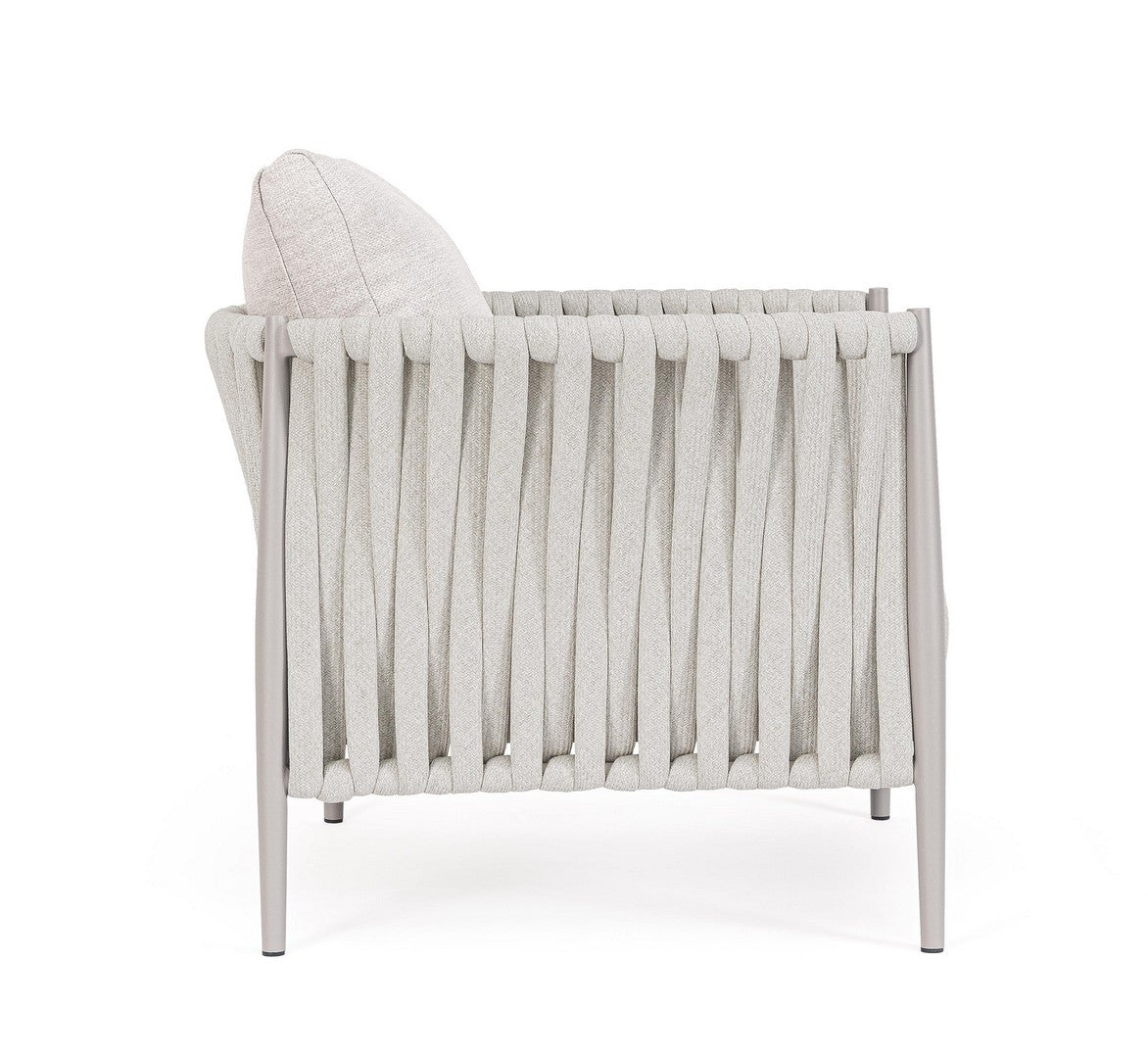 Outdoor armchair JACINTA light gray