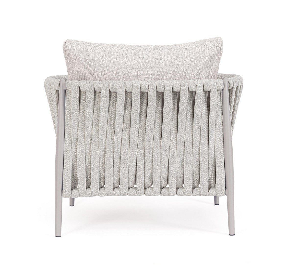 Outdoor armchair JACINTA light gray