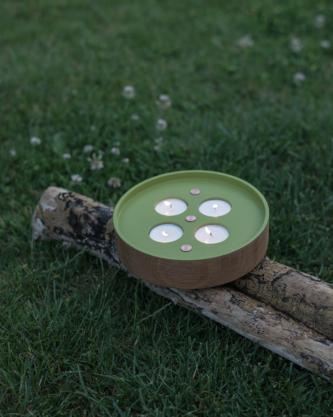 ENLIGHTENMENT 4 tealight holder green