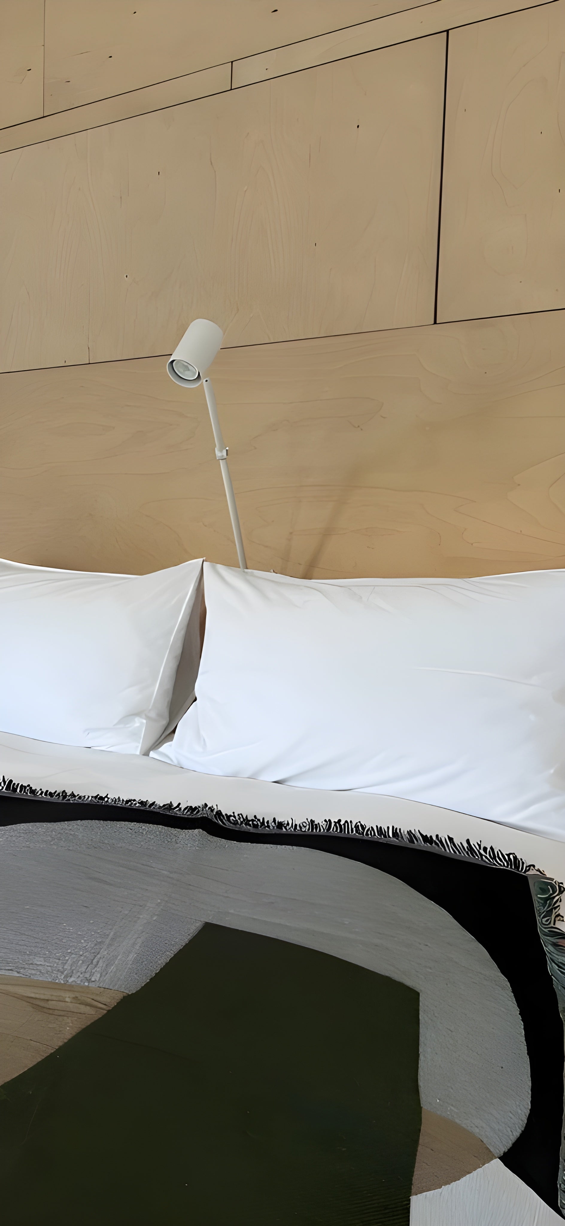 Narzuta ENTIRE TAPESTRY beige mit olivgrünem
