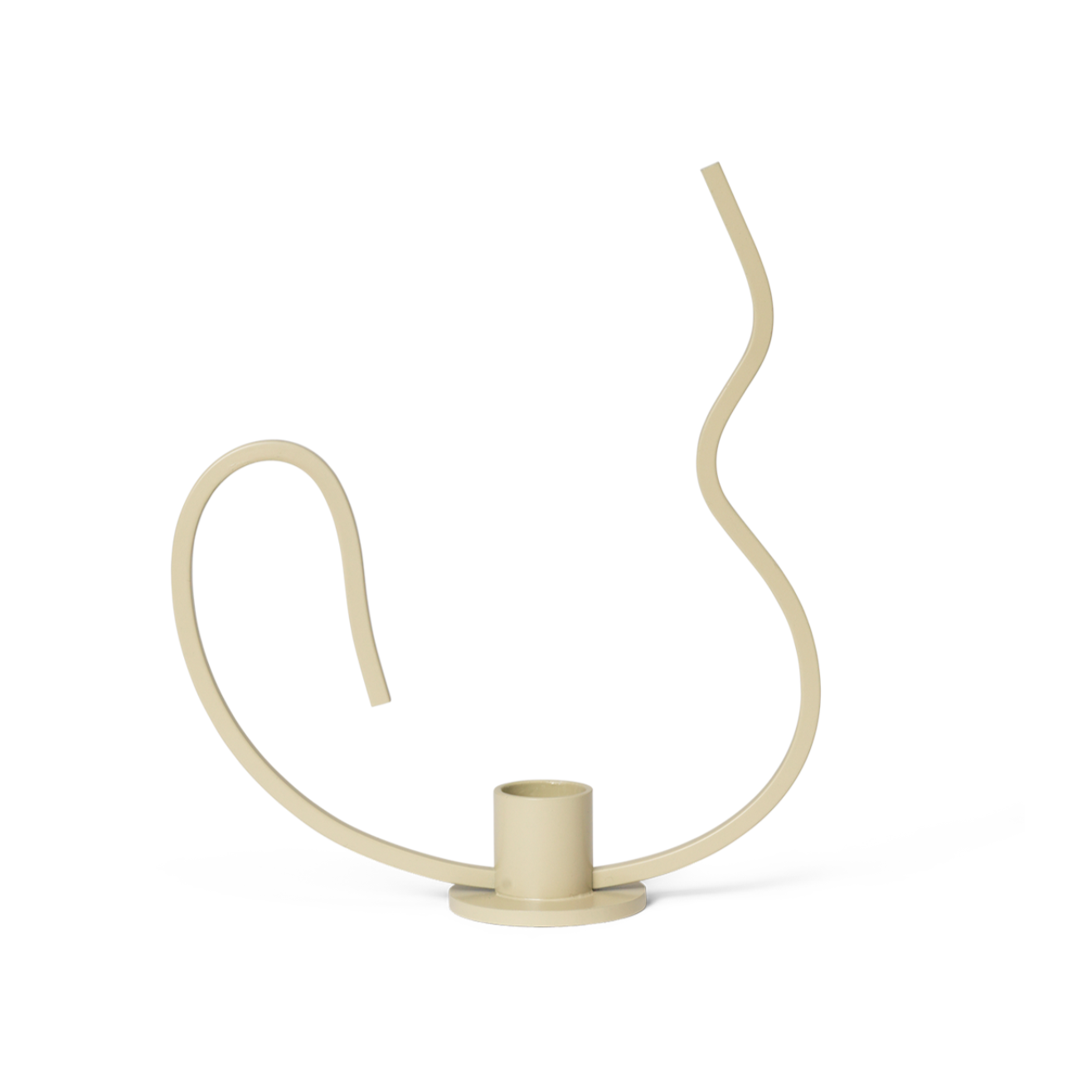 Valse beige candlestick