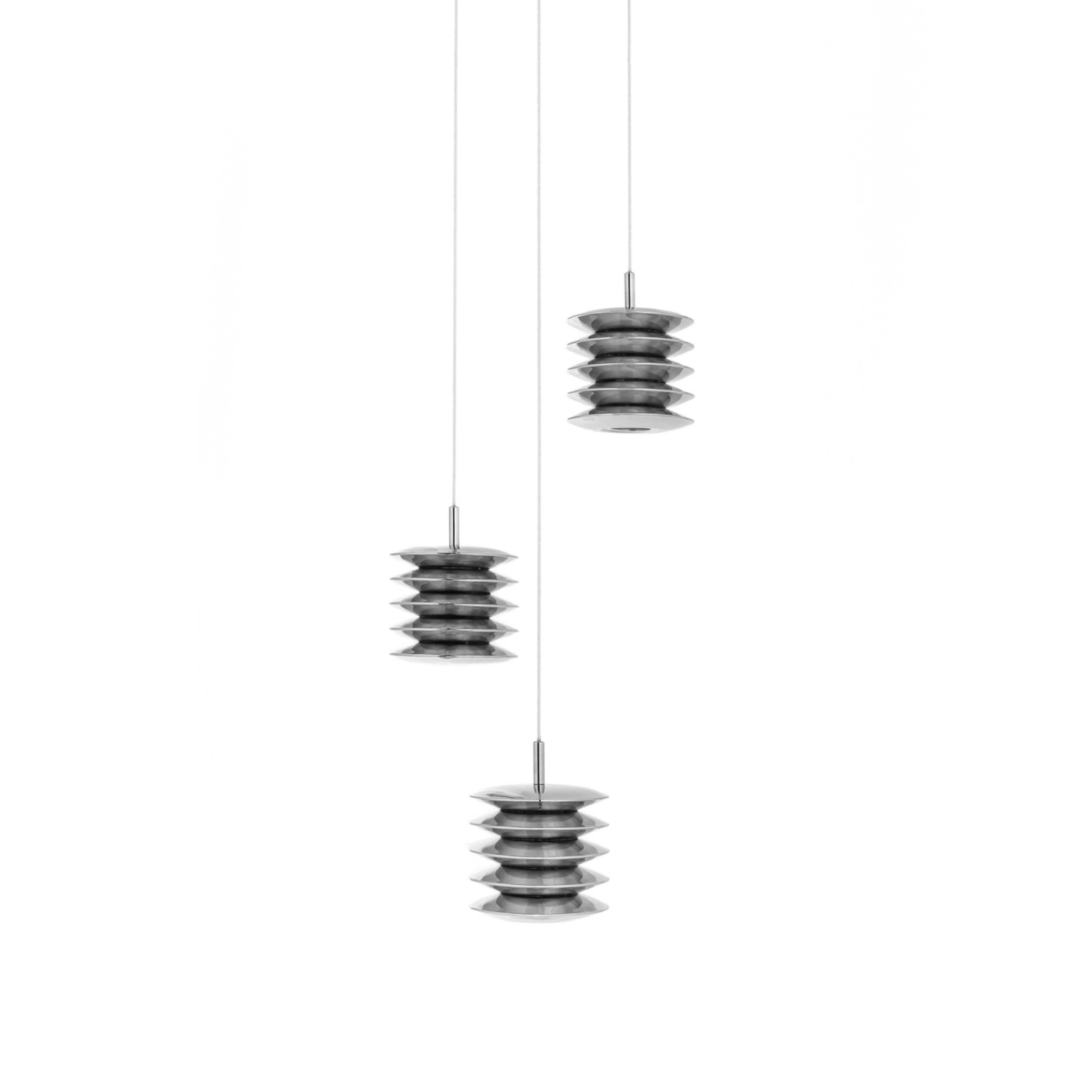 HARMONICA inox pendant lamp set