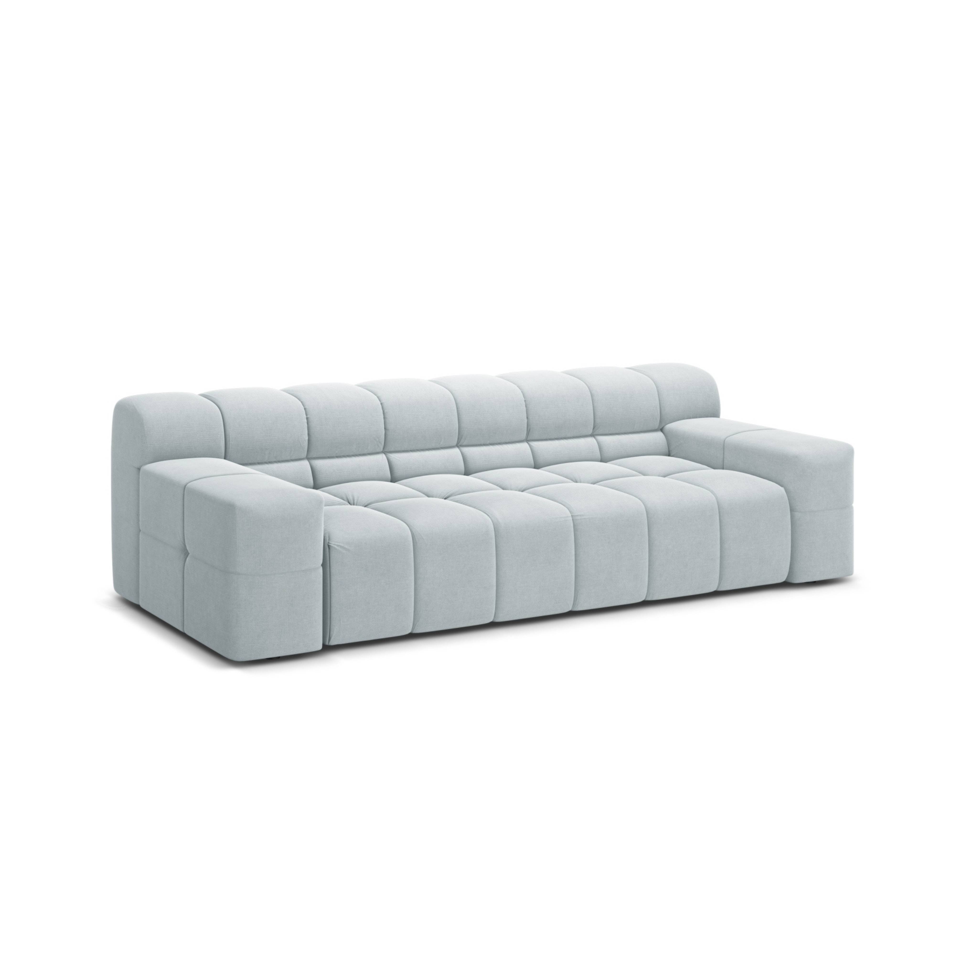 Sofa 3-sitzig AGAVE graues Chenille