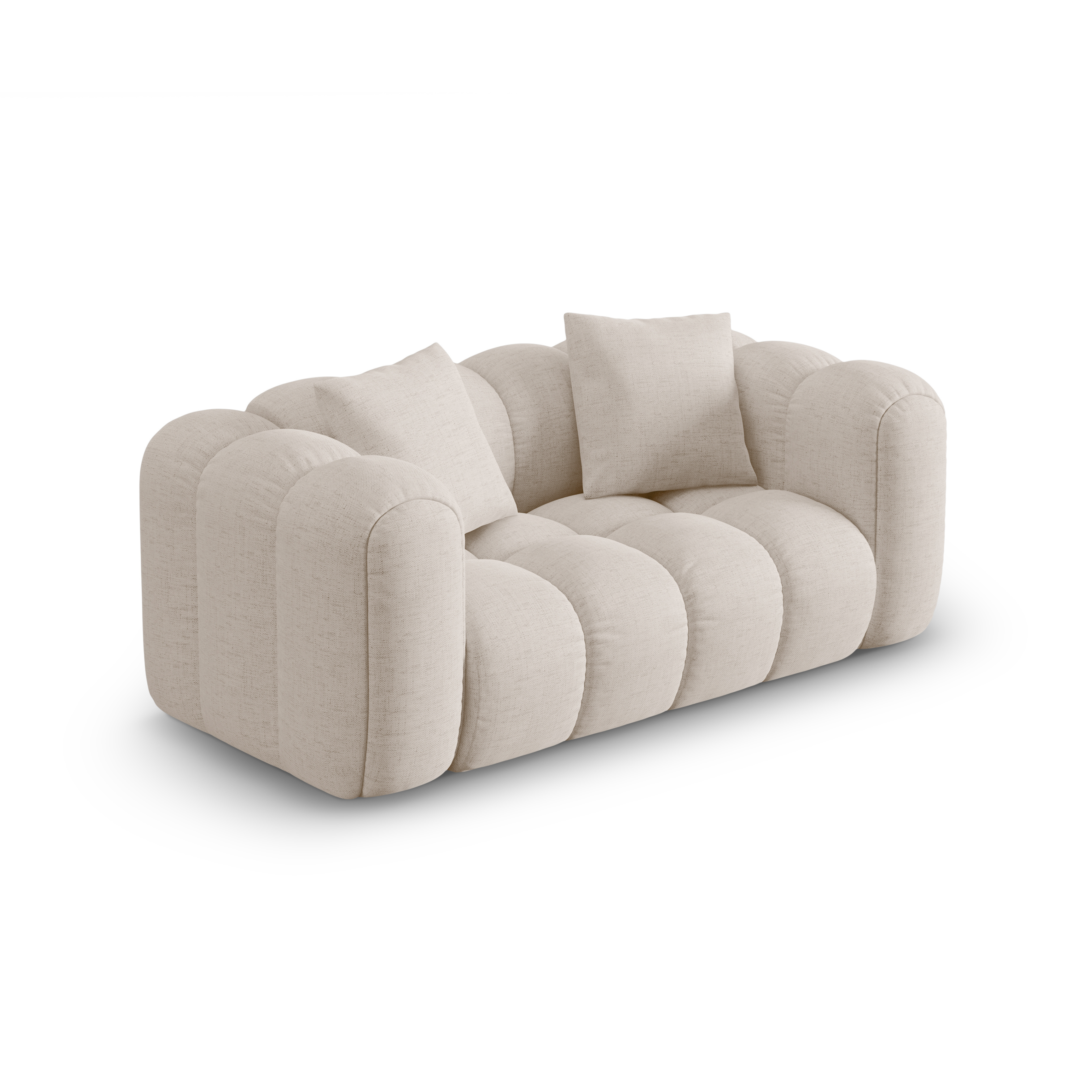 2-seater Sofa ASTRO beige chenille