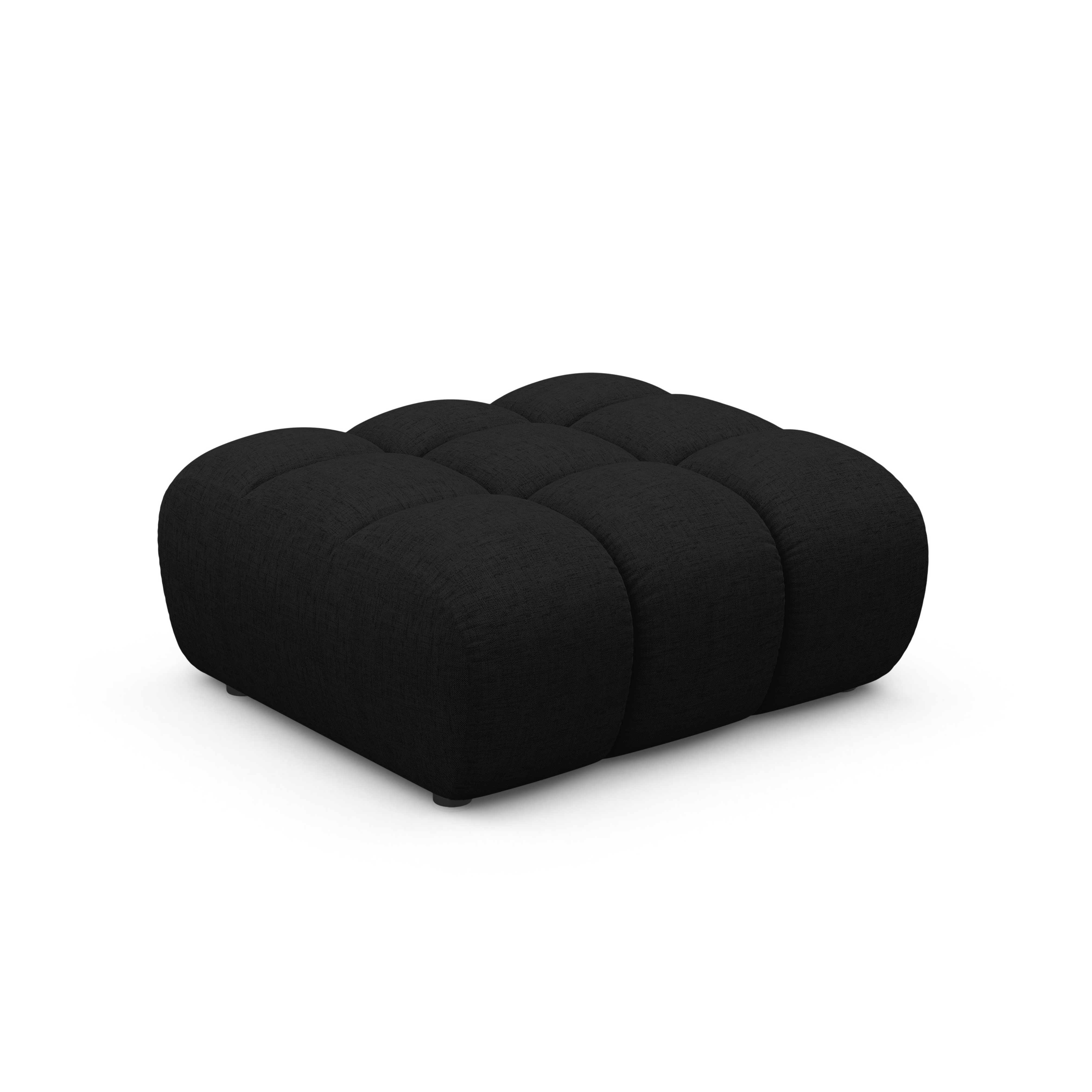 Puf ASTRO schwarzer Chenille