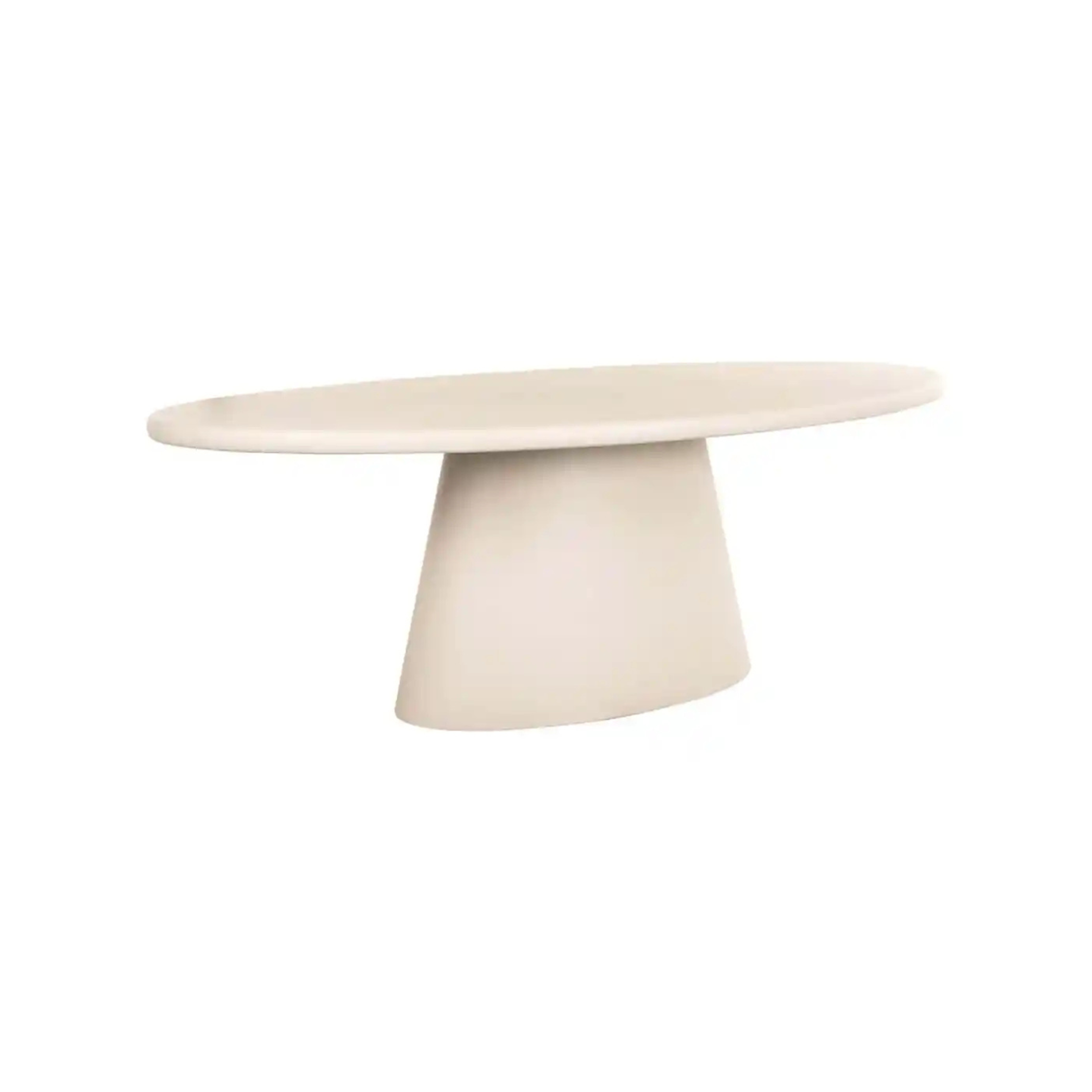 Ovaler Tisch CLAYTON beige