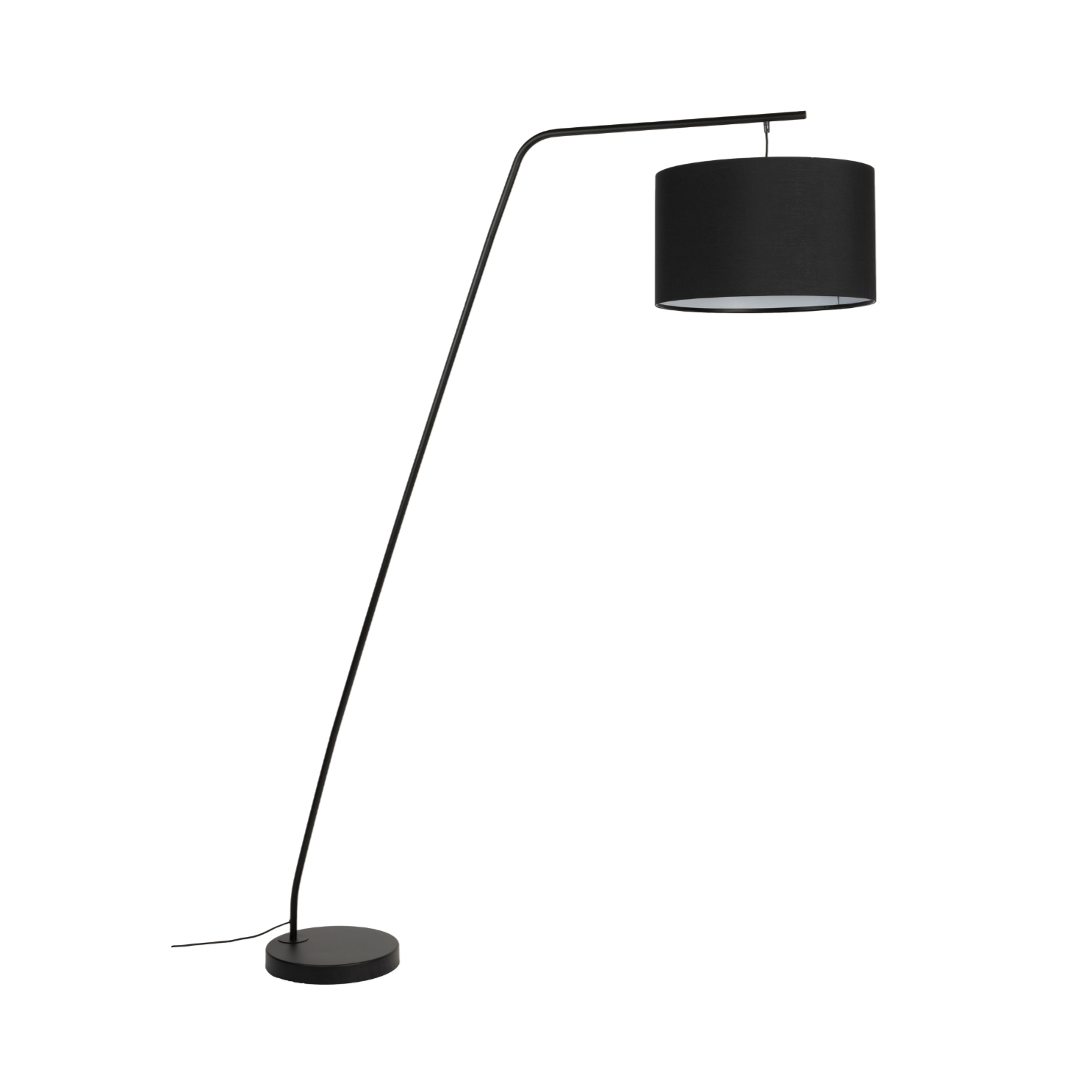 MARTINE black floor lamp with arm
