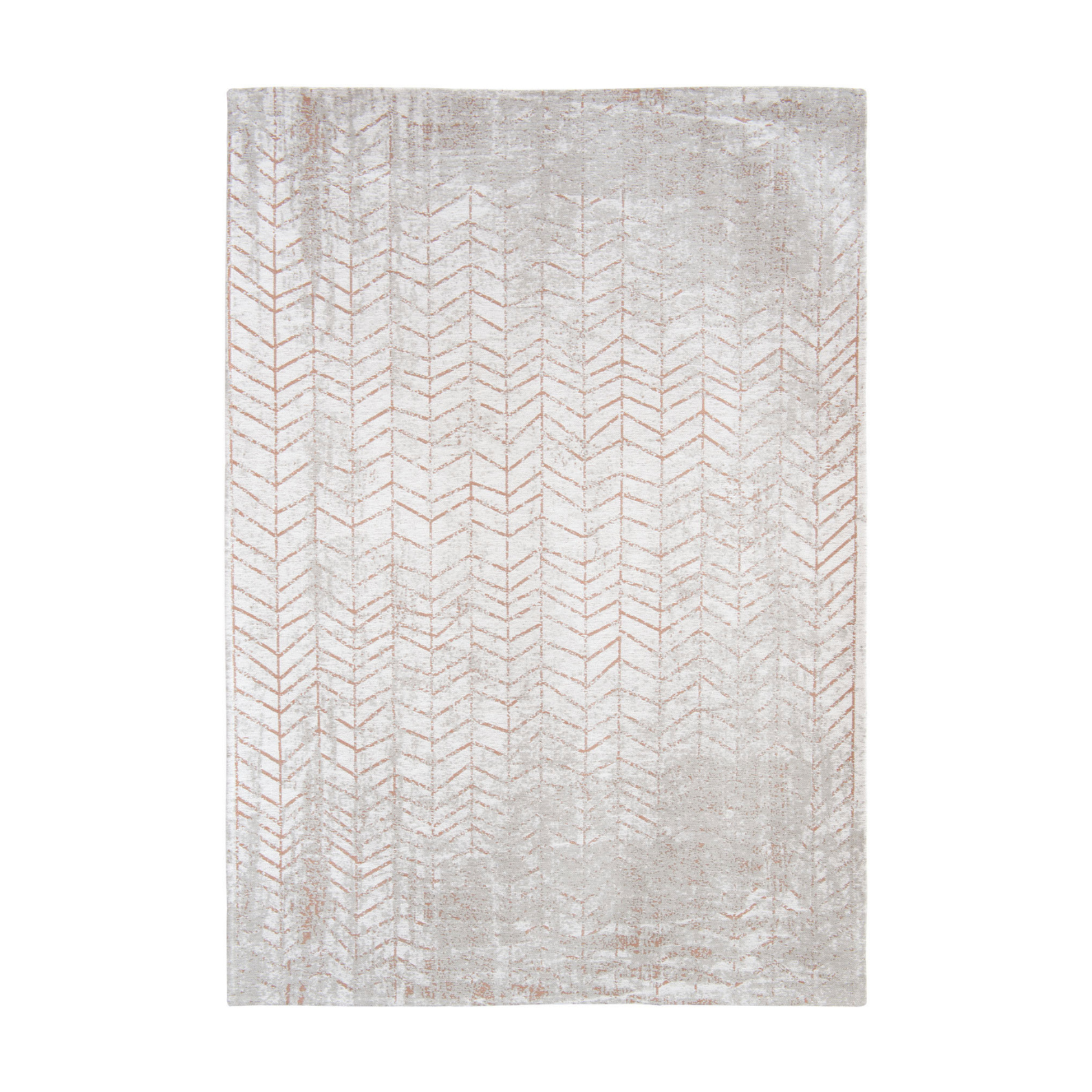 Coppertone Fischgramm Teppich Orange
