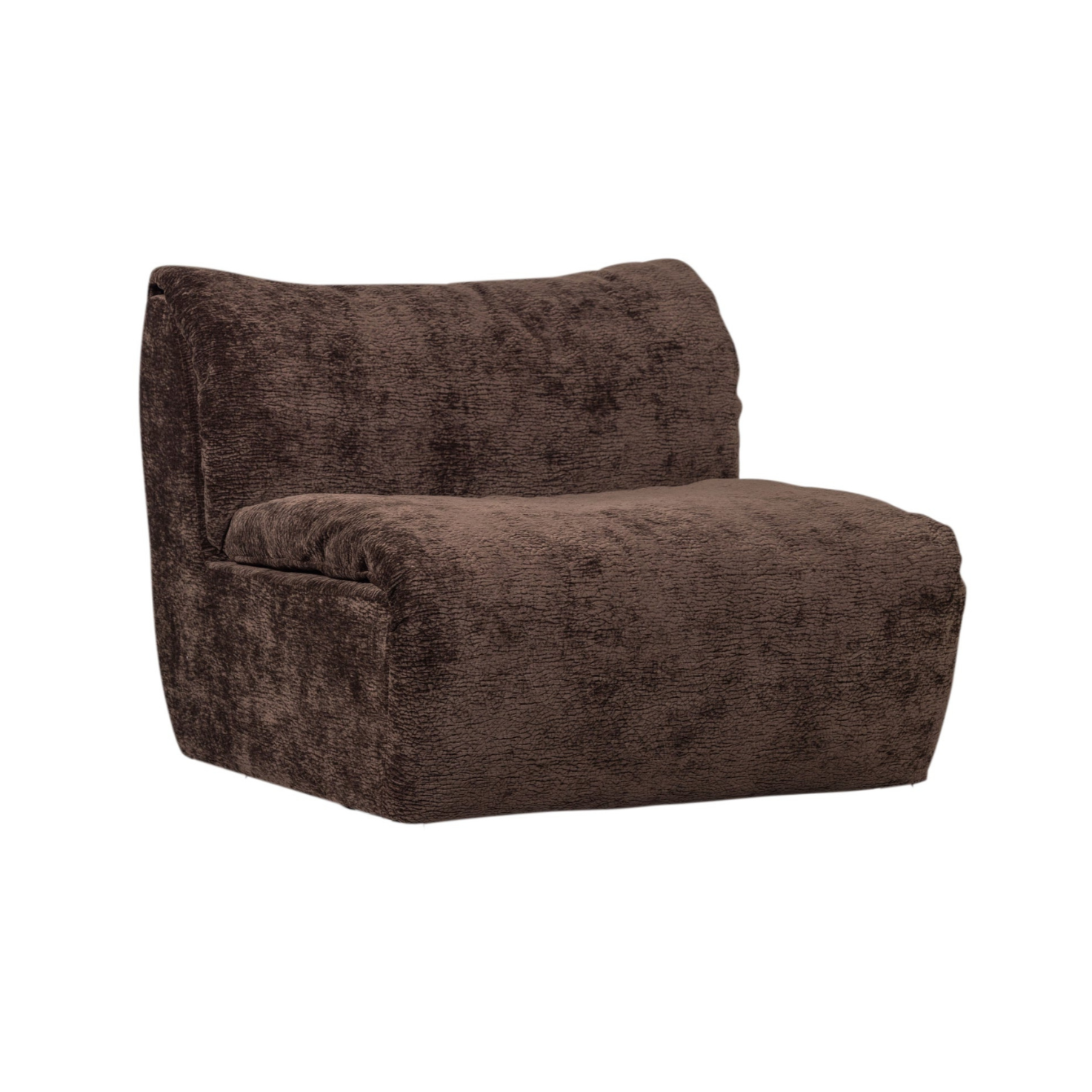 Modulsofa BAGGY - Element dunkelbraunes Chenille