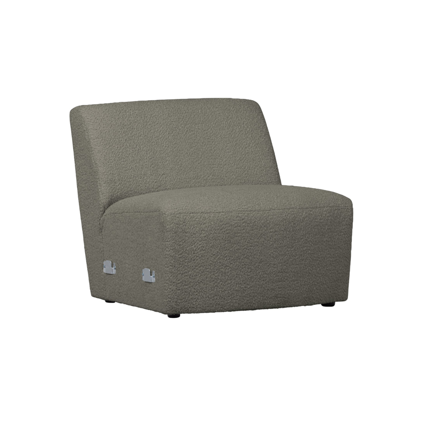 Modulares Sofa COCO - Element in warmem grünen Boucle