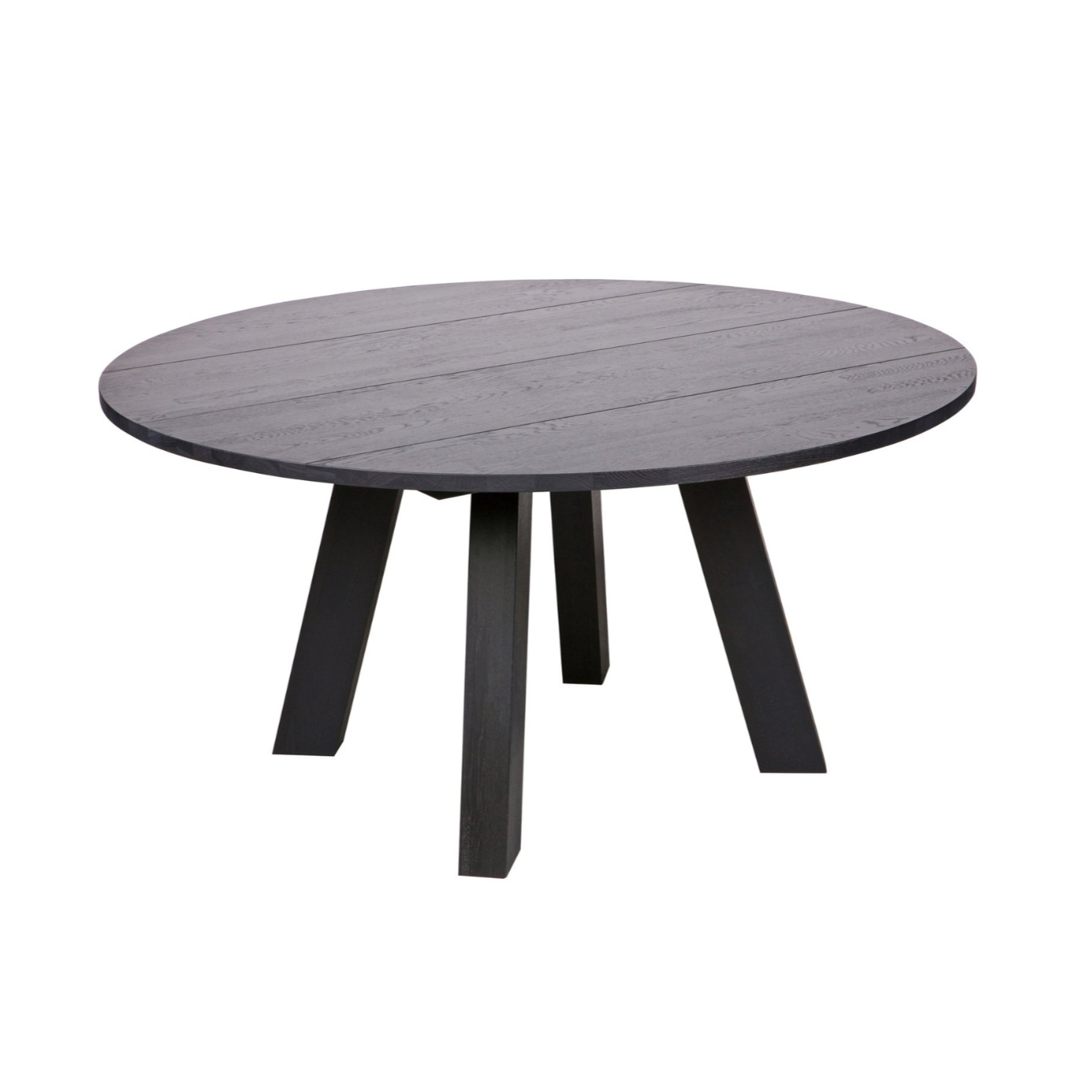Rhonda Round Tisch schwarzer Eiche Holz