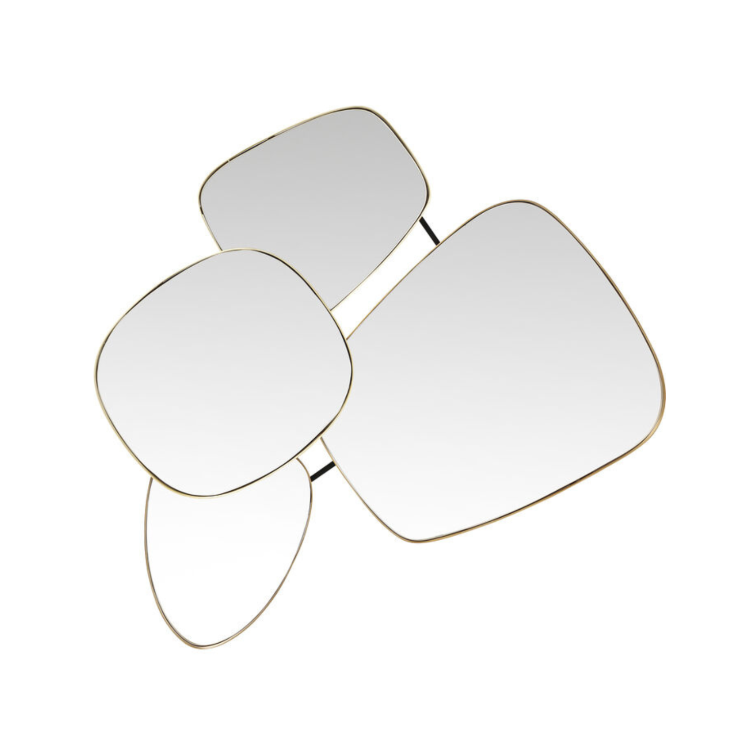 Formen spiegeln golden