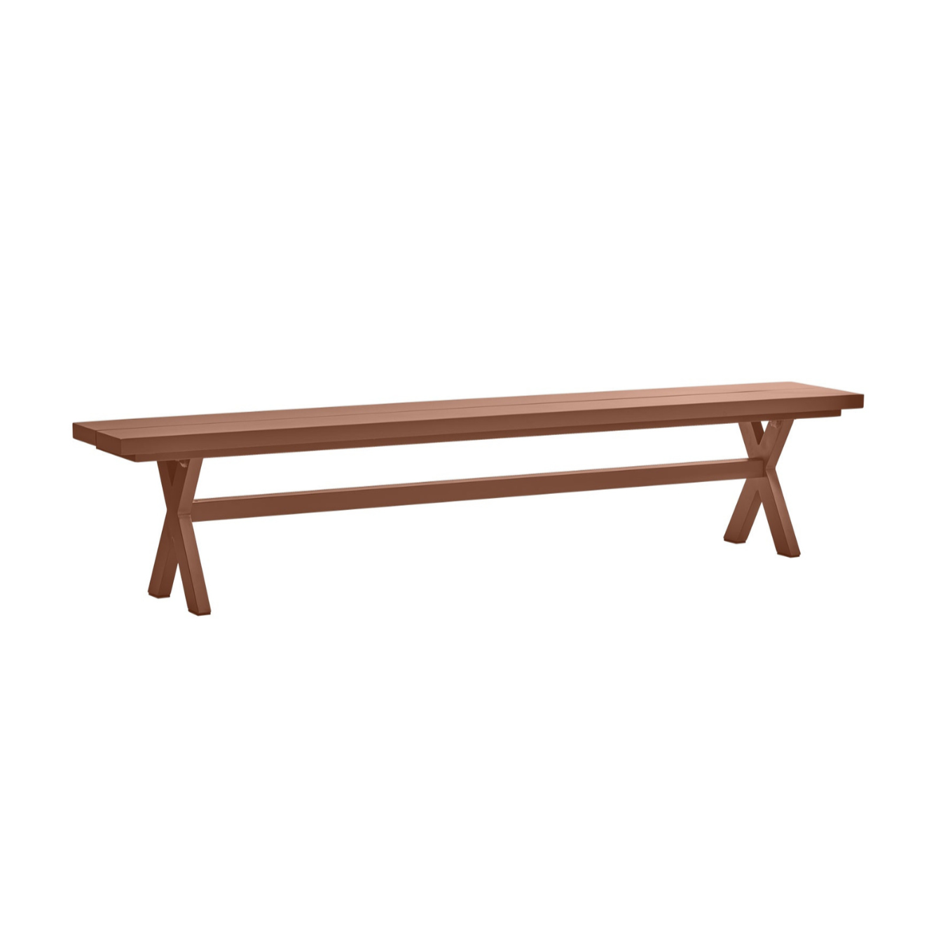 Ceglany garden bench