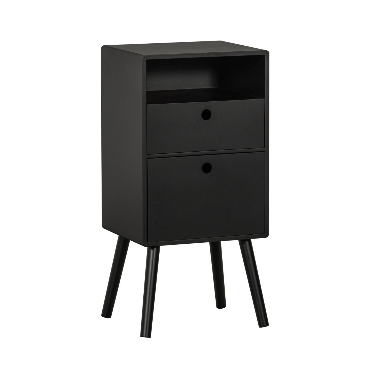 Hochnachtschrank schwarzer Ozzy