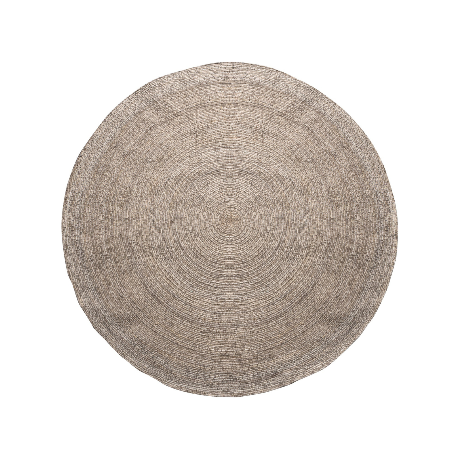 Round rug beige utopia