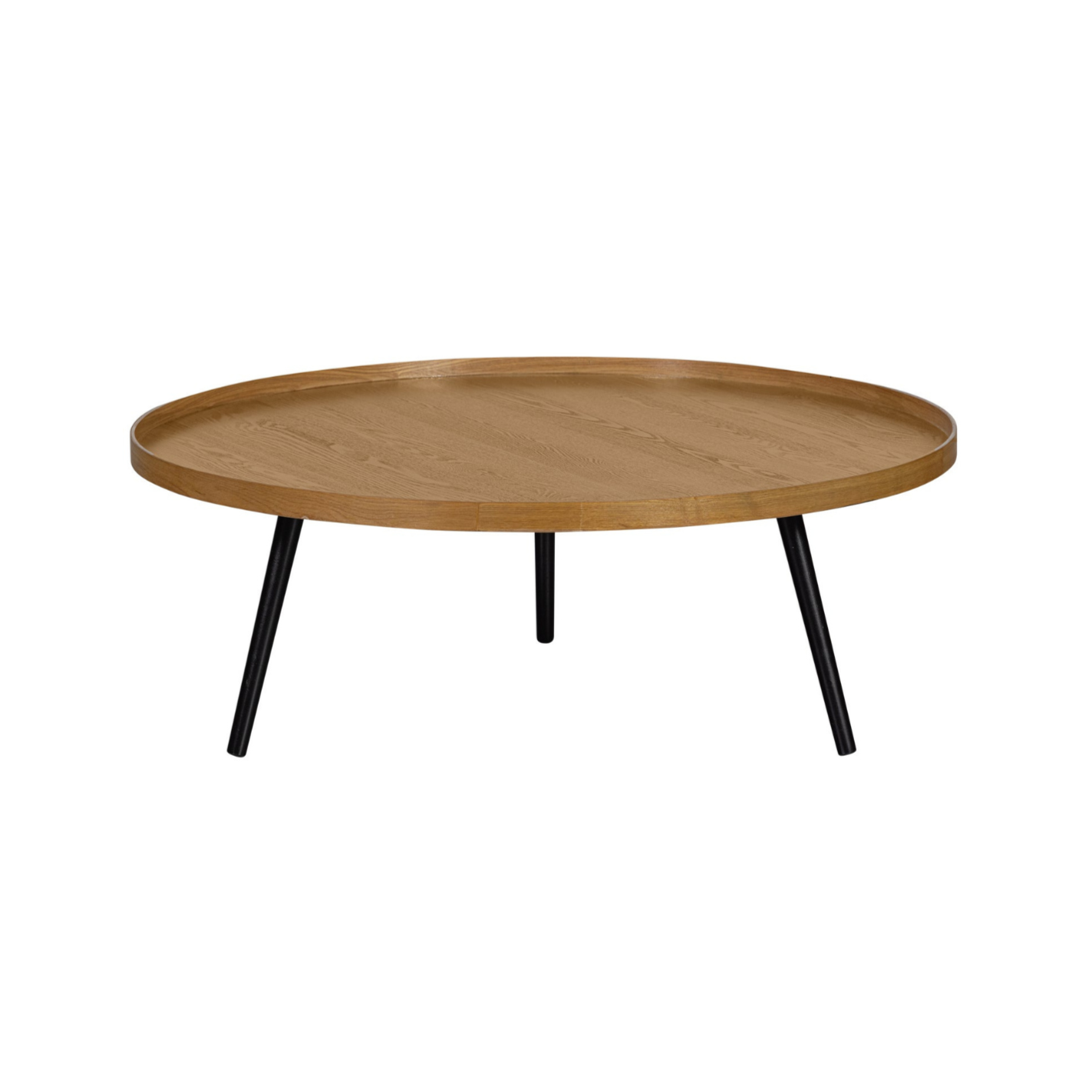 Mesa Holz Couchtisch mit einer schwarzen Basis