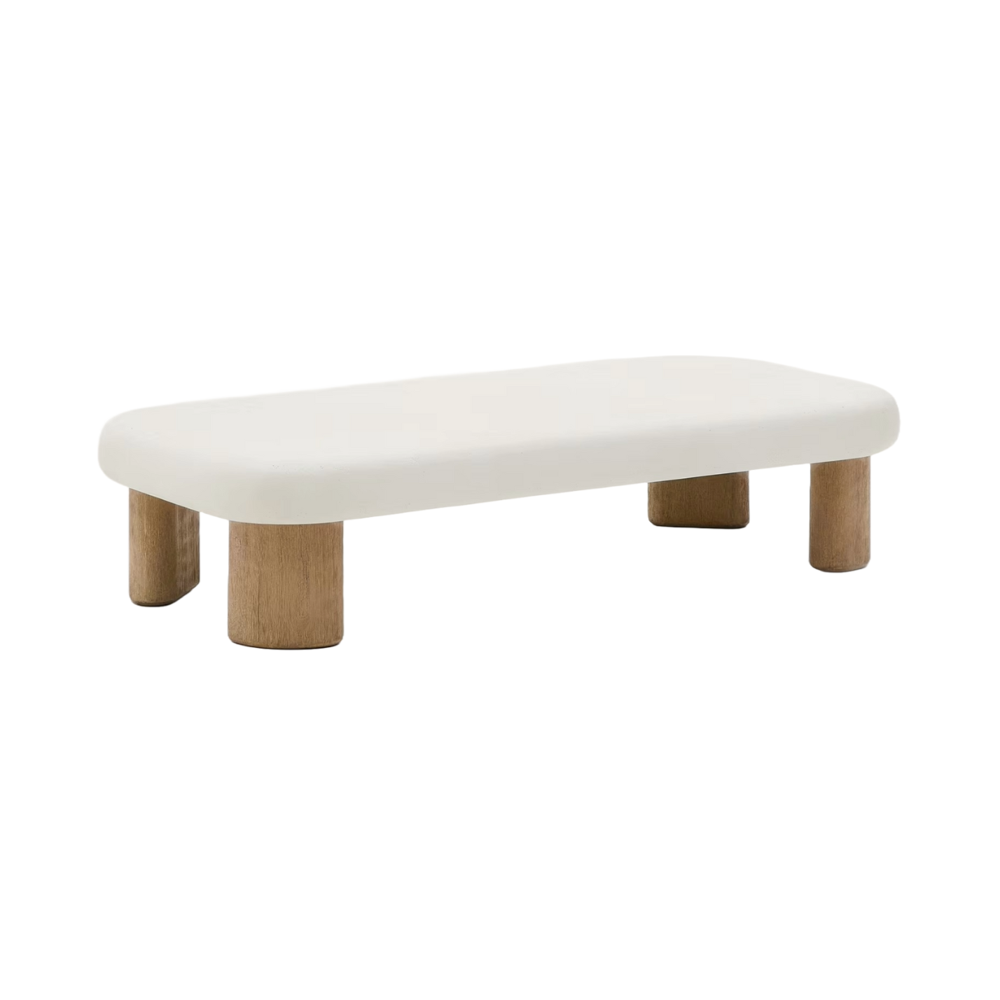External coffee table Cement and acacia wood