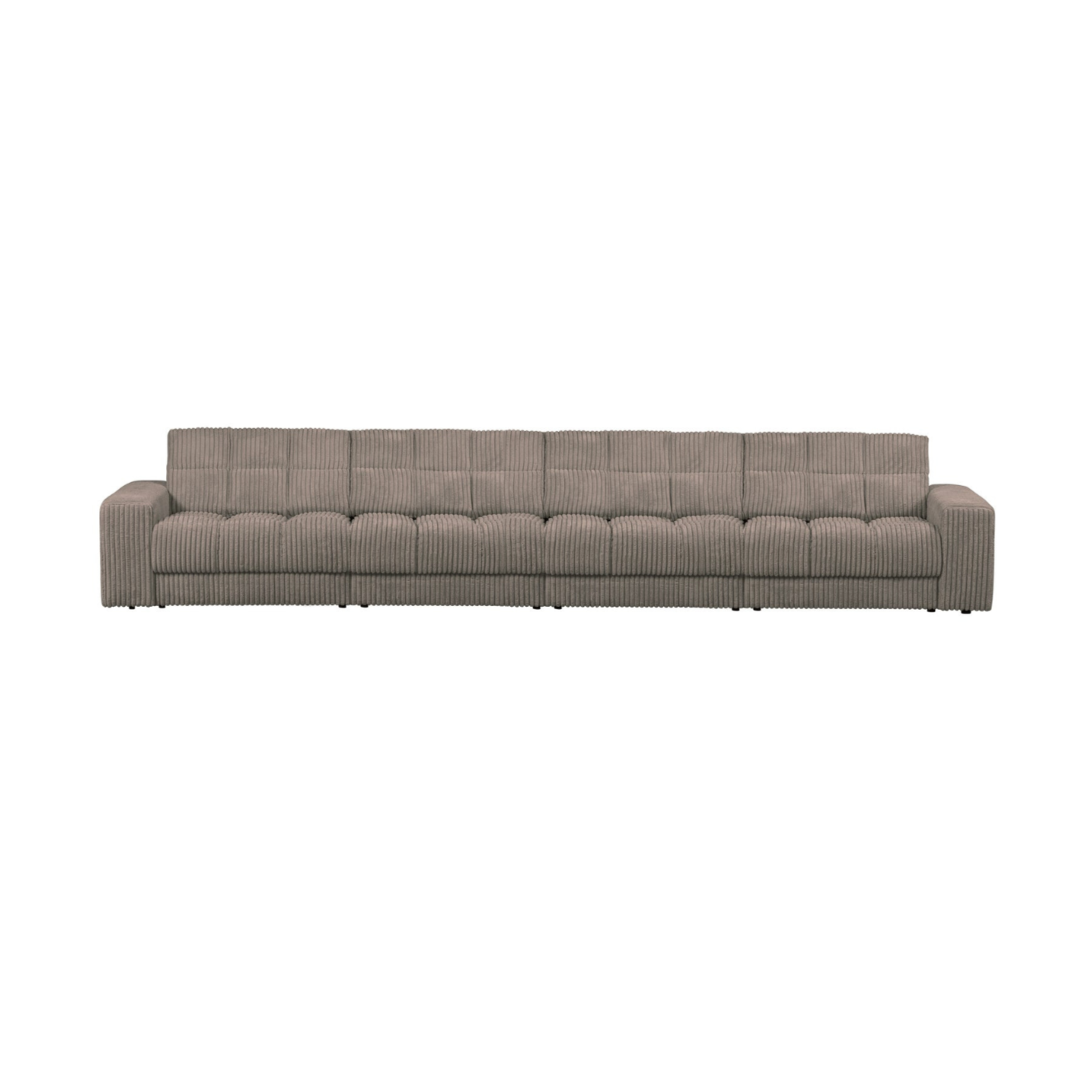 Sofa für 4 Personen SECOND DATE braunes Cord