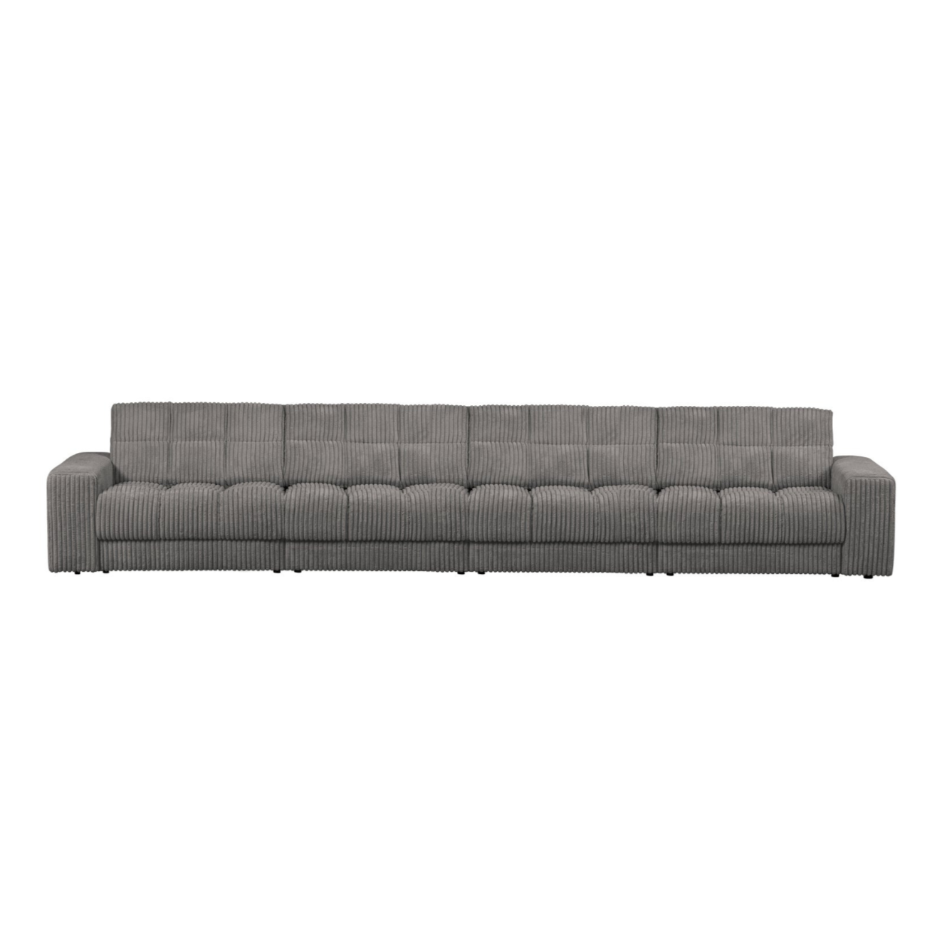 Zweites Date 4-Personen-Sofa grauer Cord
