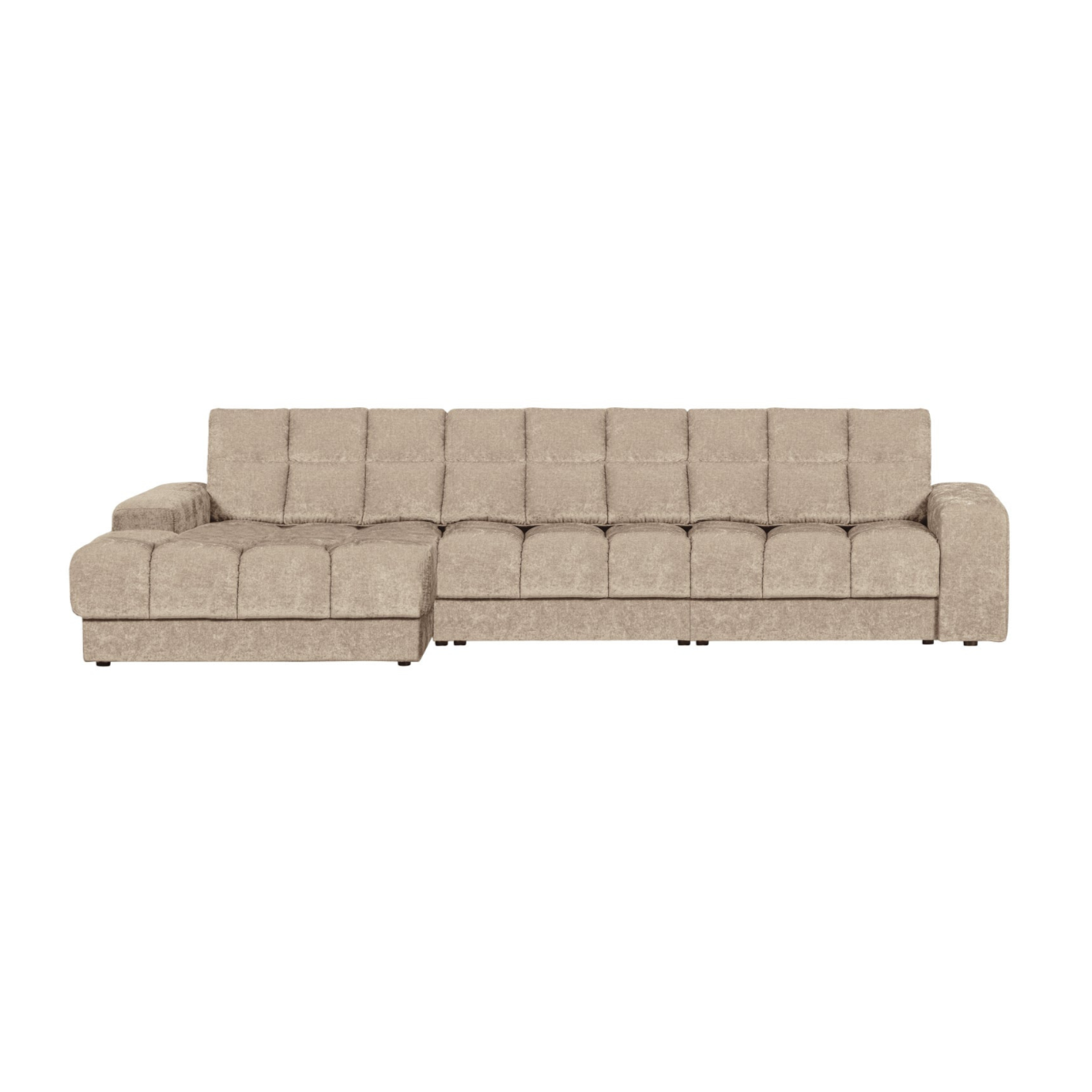 Linksseitige Eckcouch SECOND DATE beige