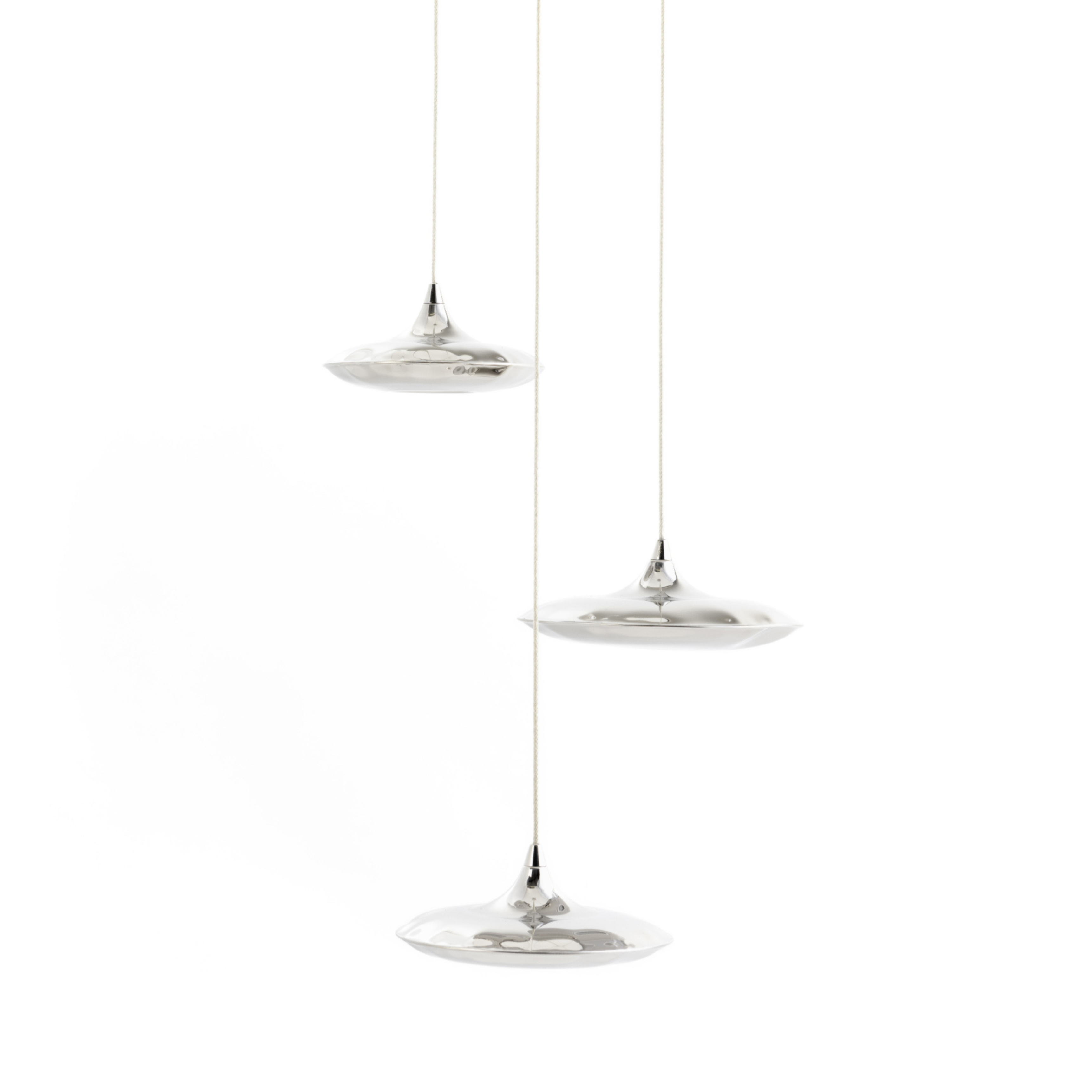 Set von Hängeleuchten LAMPIN inox