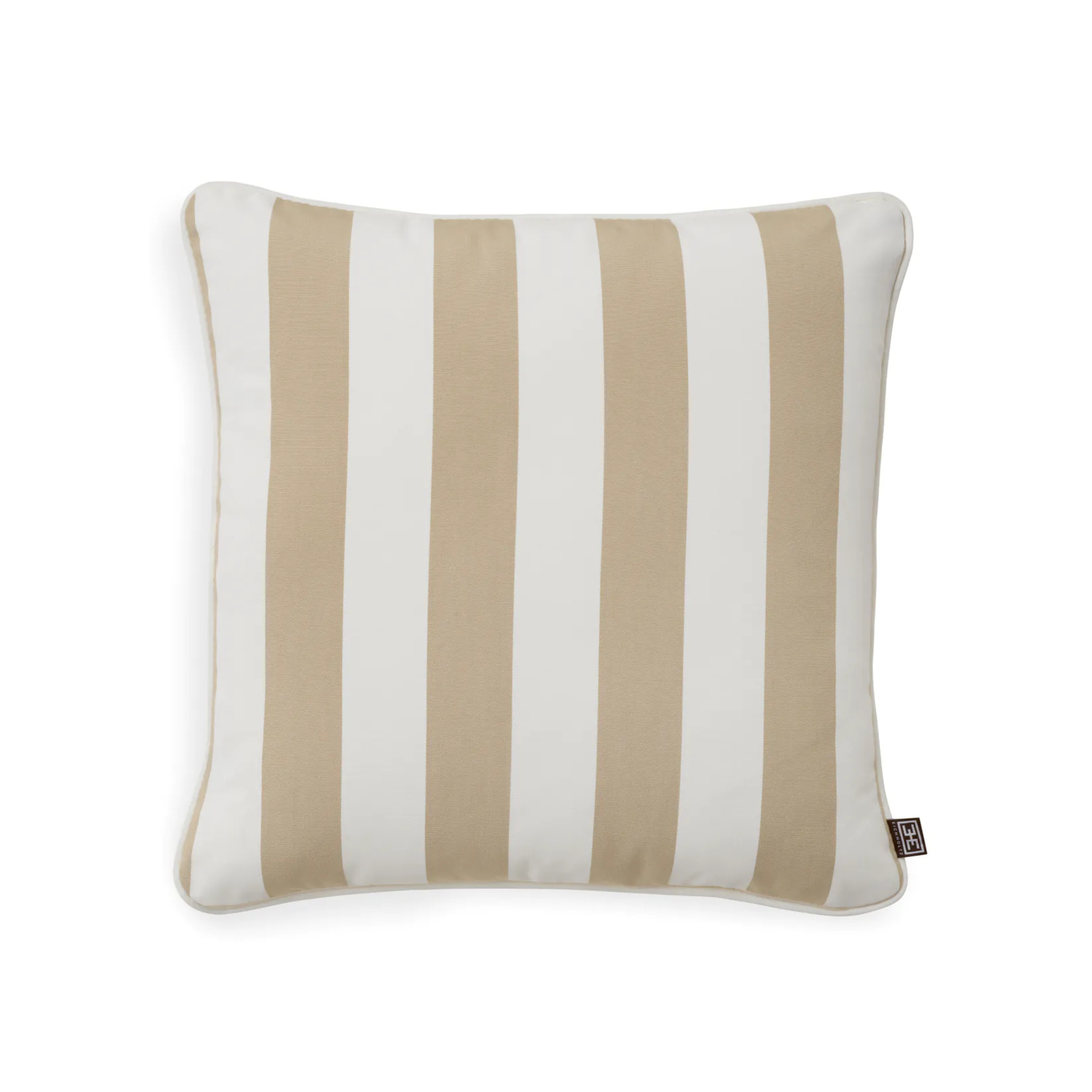 Gartenkissen FLORENT beige mit Weiß