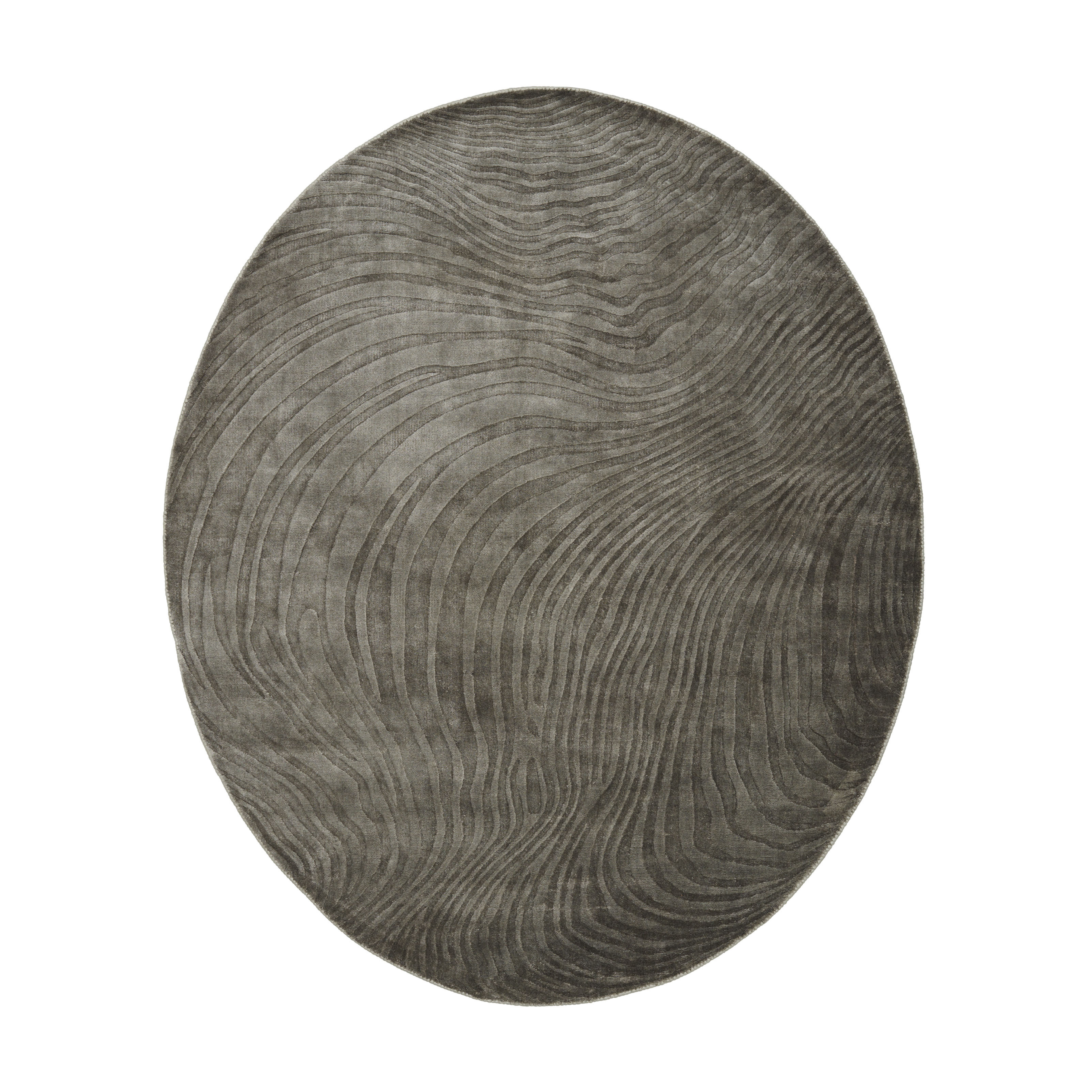 Ovaler Teppich ANONG - EARTH erdiges Braun
