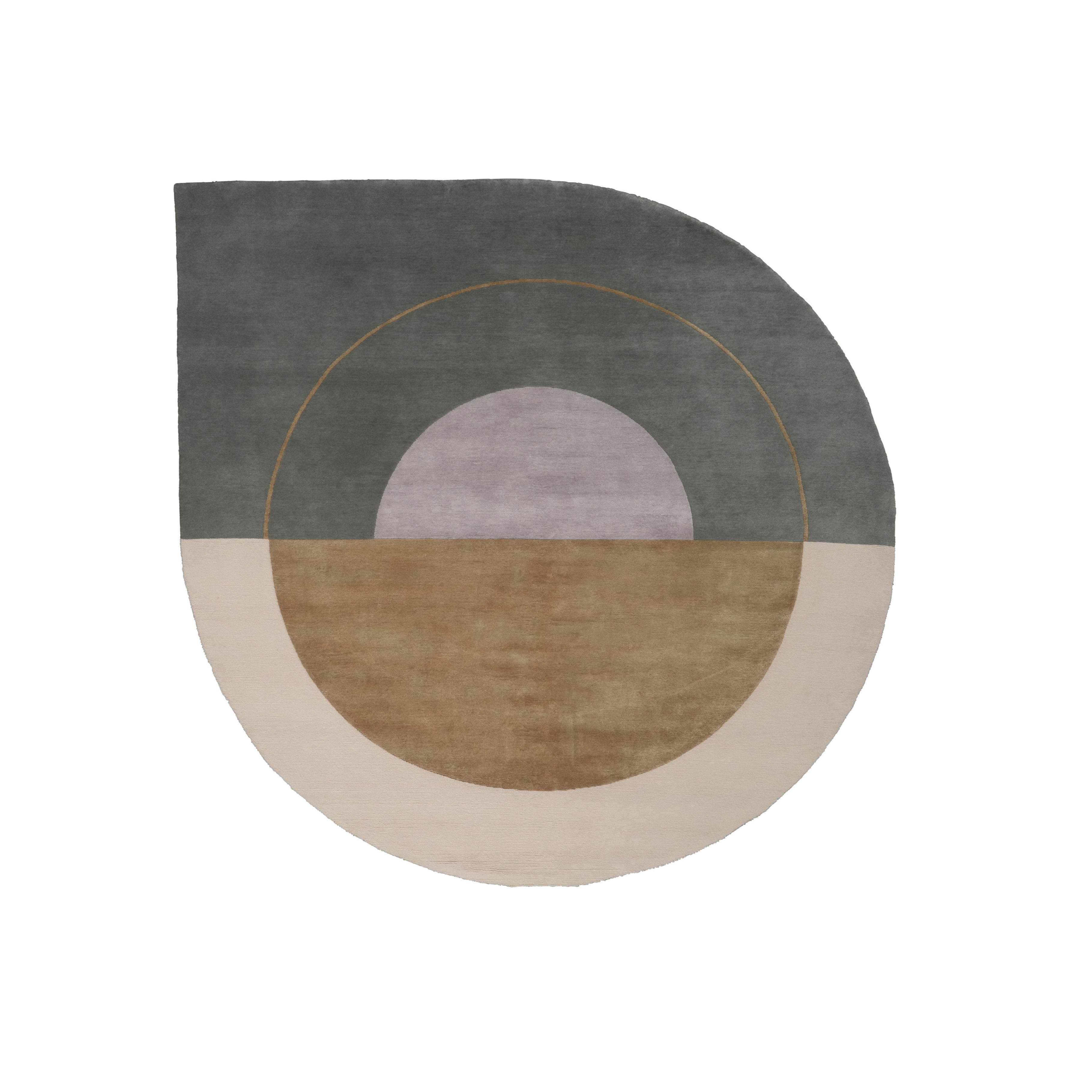 Teppich RISING GEMINI - COMBI grau mit beige