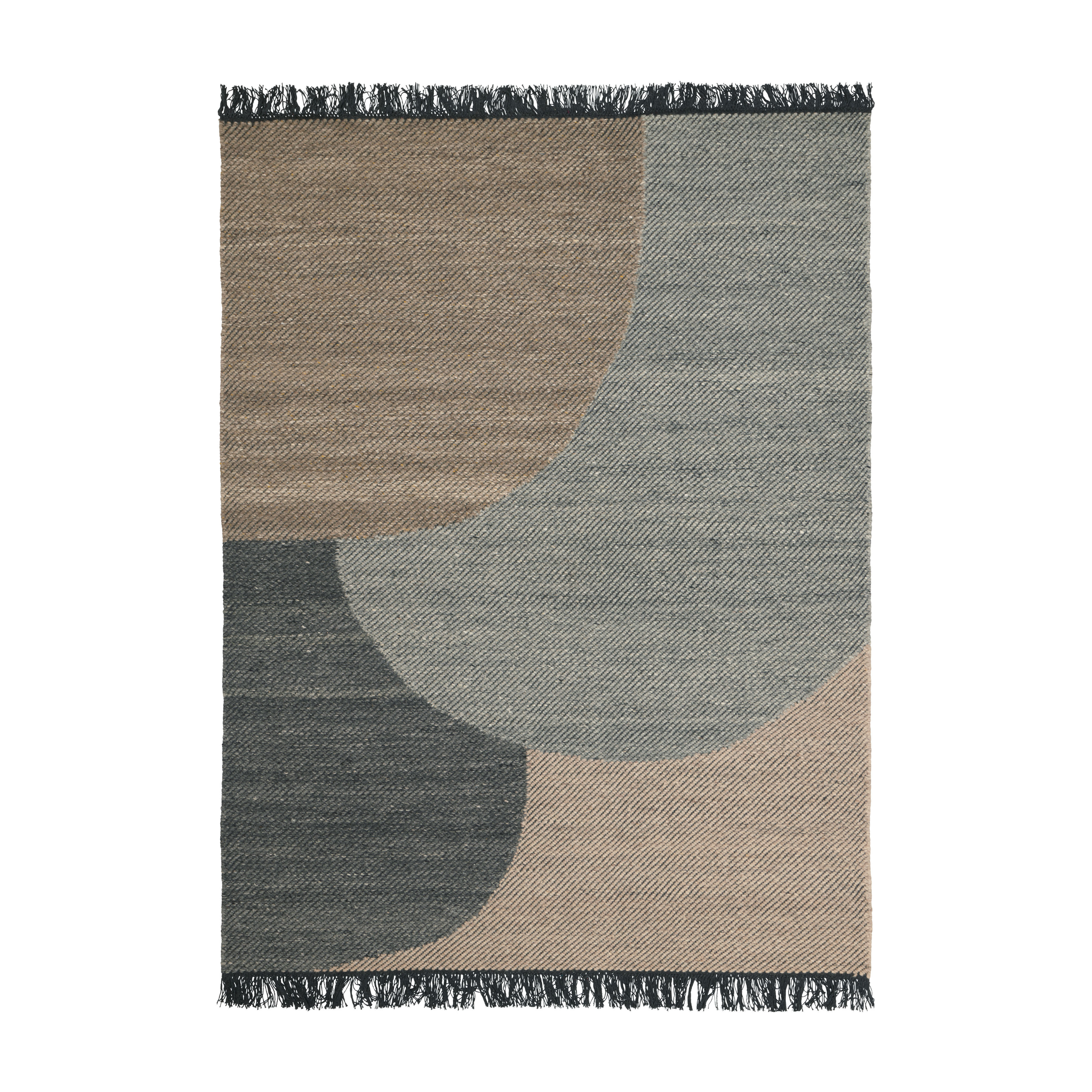 Teppich EIK dunkelgrau mit beige