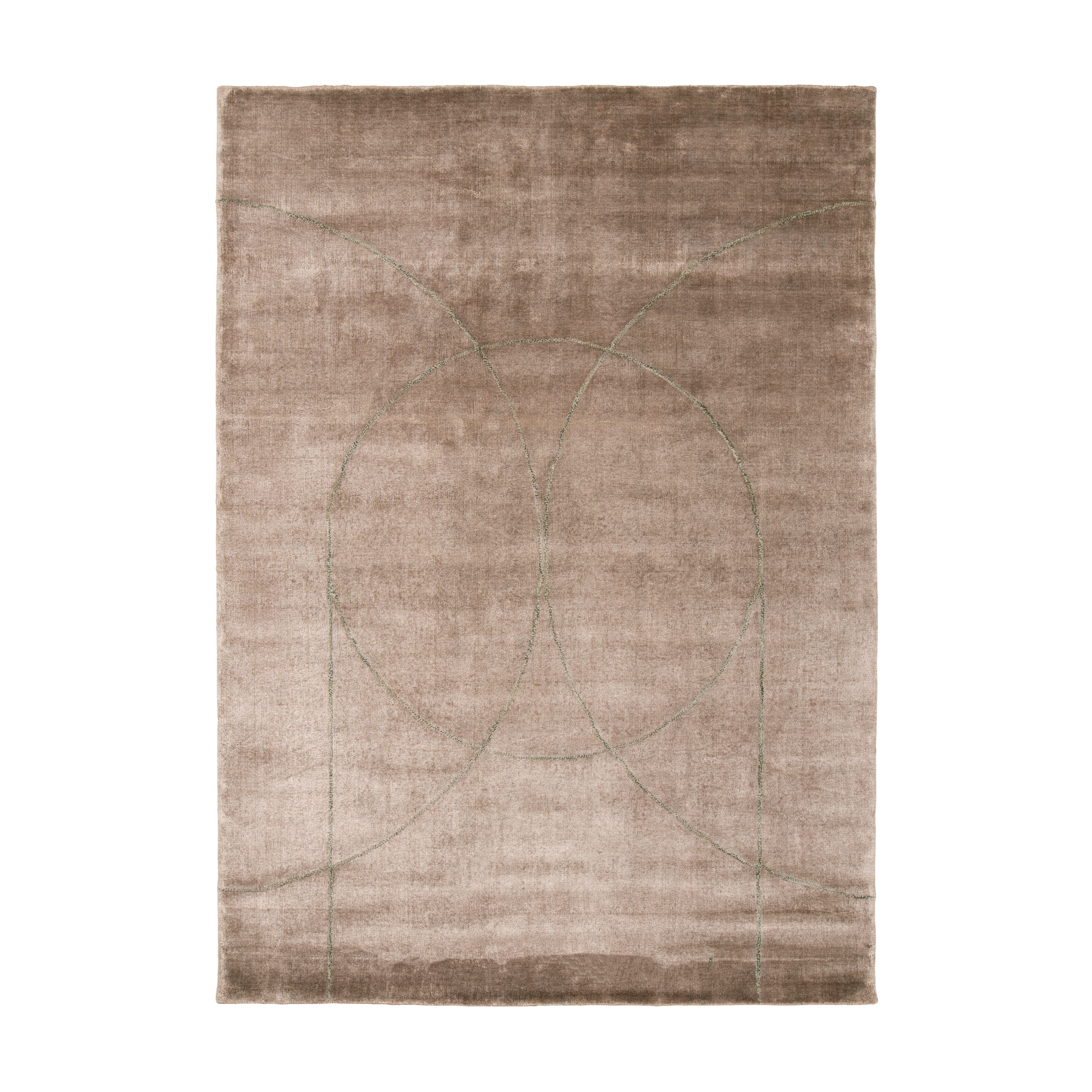 Teppich CIRCULUS braun-rosa