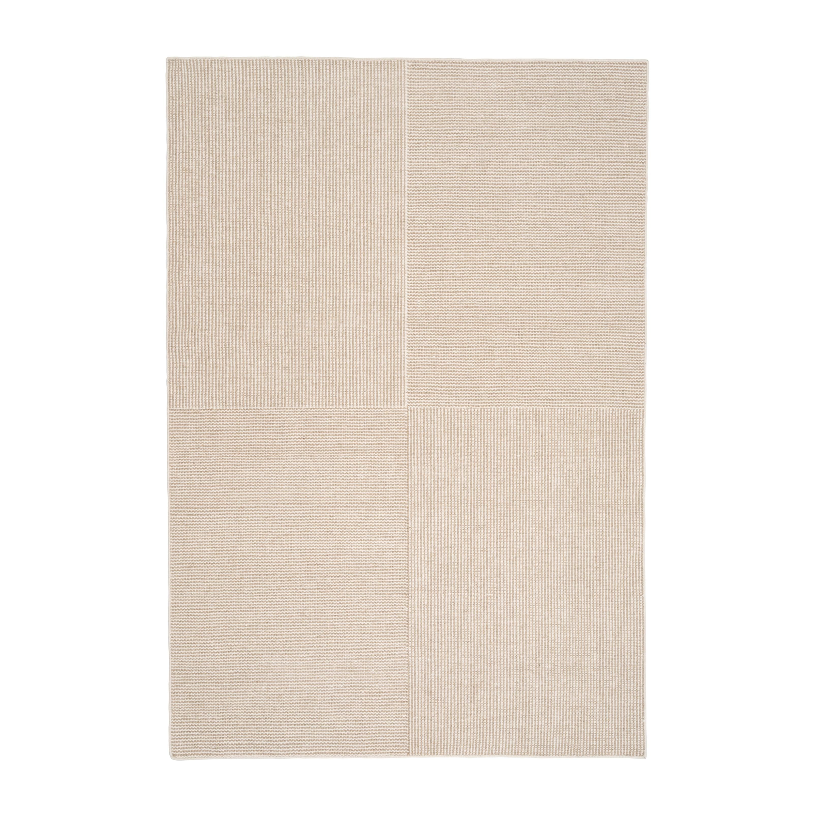 Teppich KENT weiß mit beige
