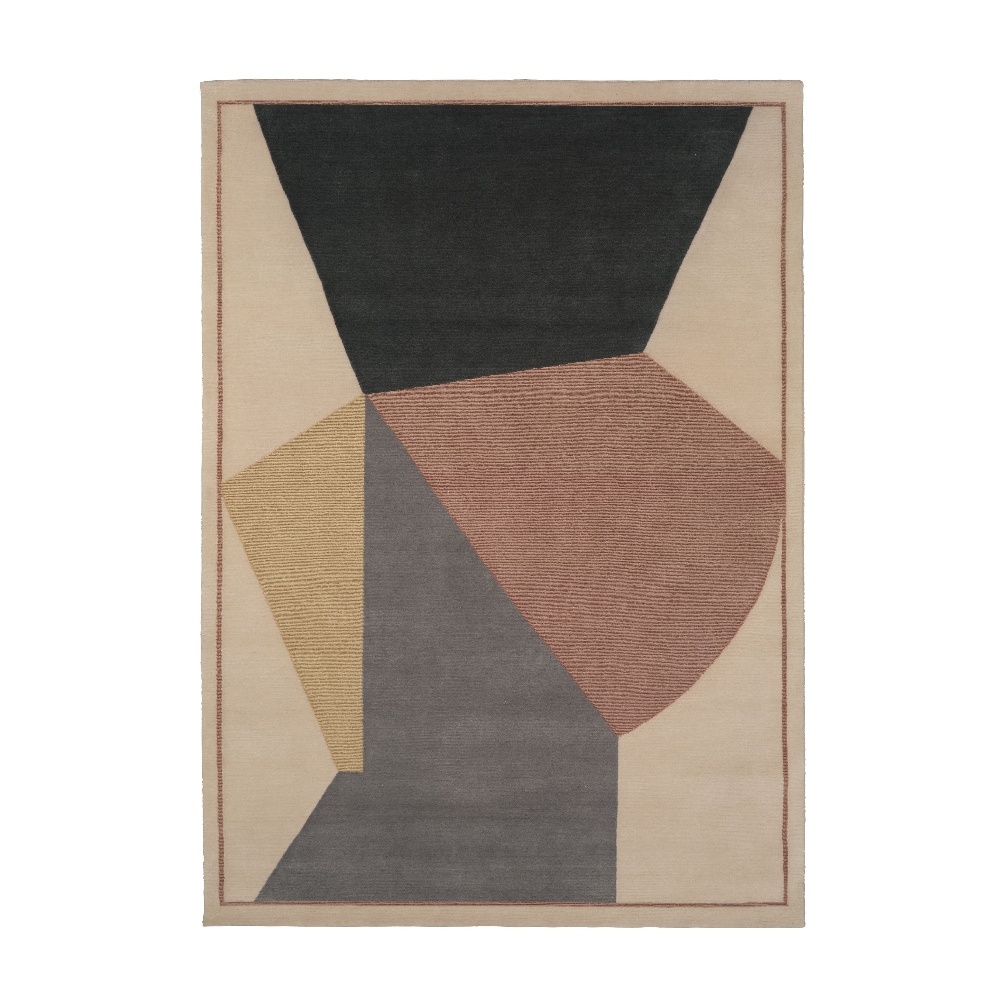 Teppich DIFFUSED AURA gebrochenes Rosa mit Beige