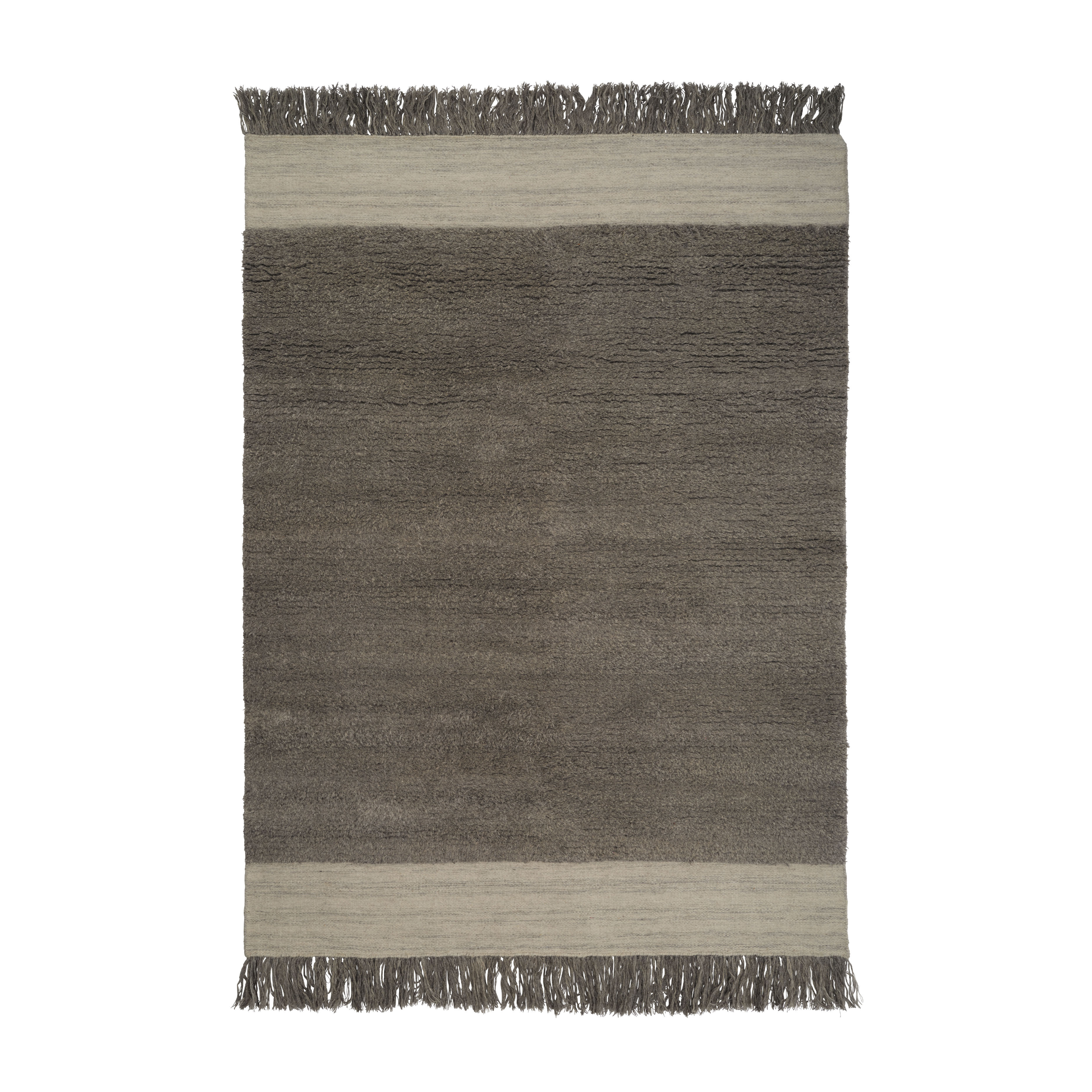Teppich HUMBLE ACT grau mit beige